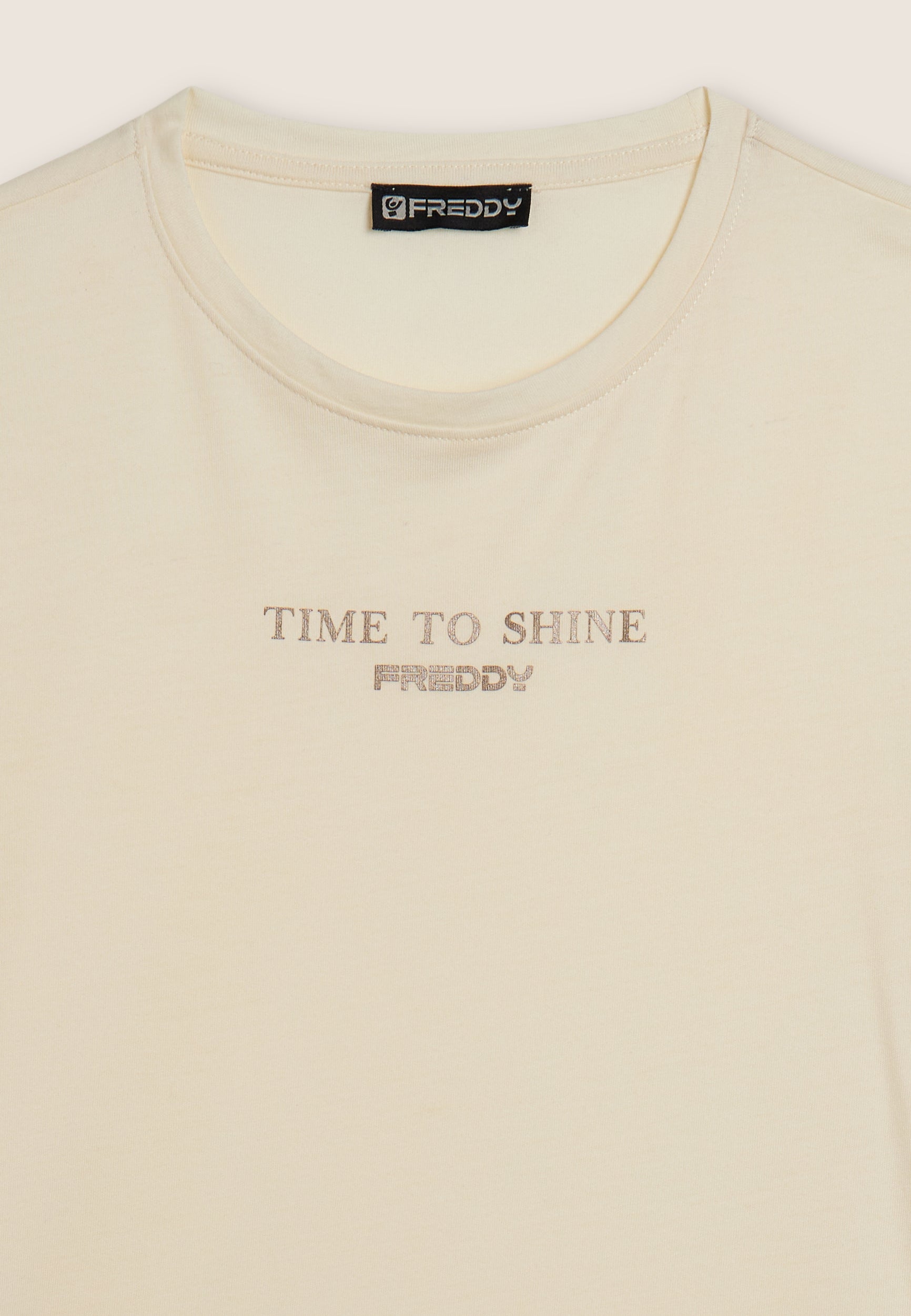 freddy-t-shirt-femme-comfort-avec-imprim-dor-time-to-shine image 6