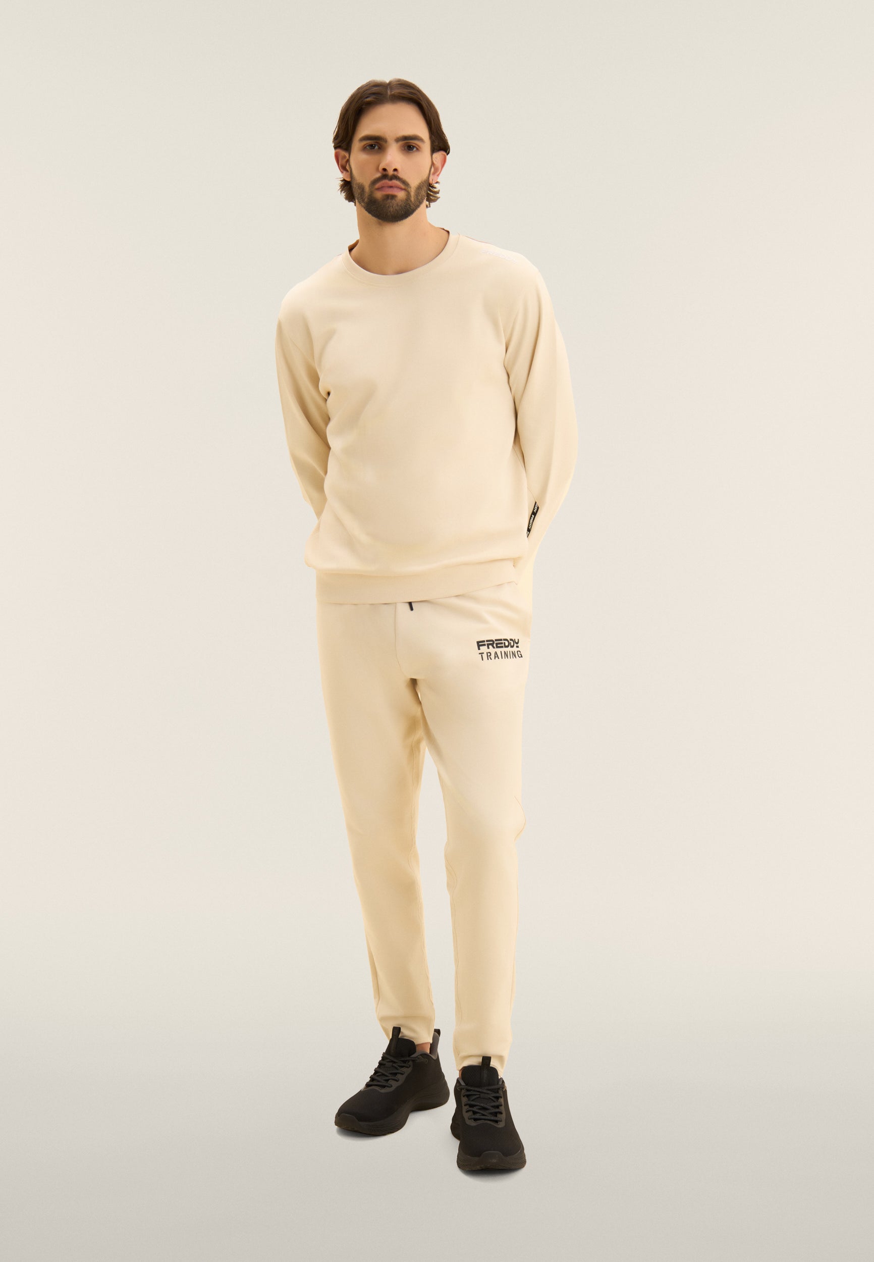 freddy-sweat-col-rond-coton-insert-logot-manches image 2