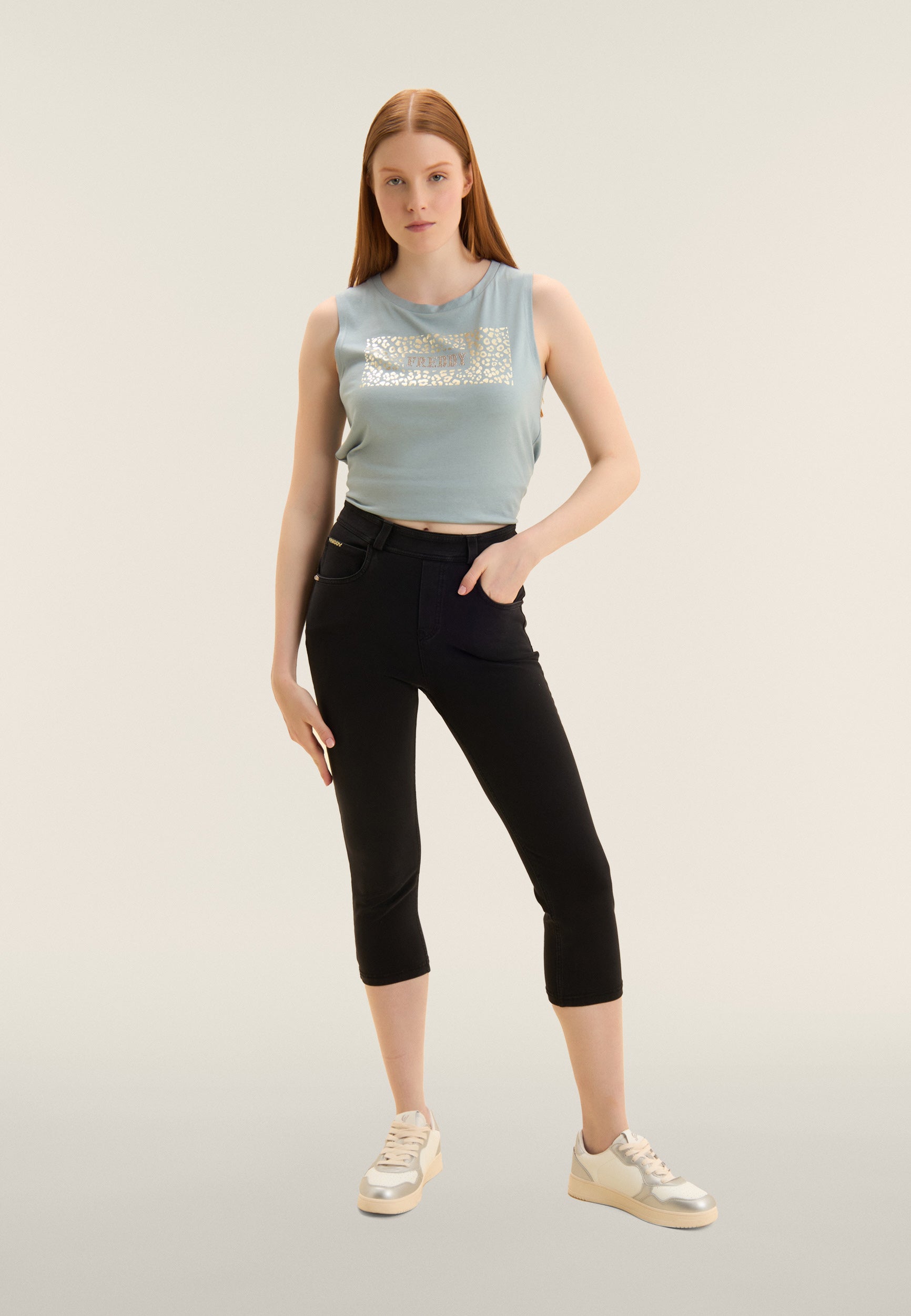 freddy-pantalon-capri-effet-denim-5-poches-wr-up-taille-haute-skinny image 3