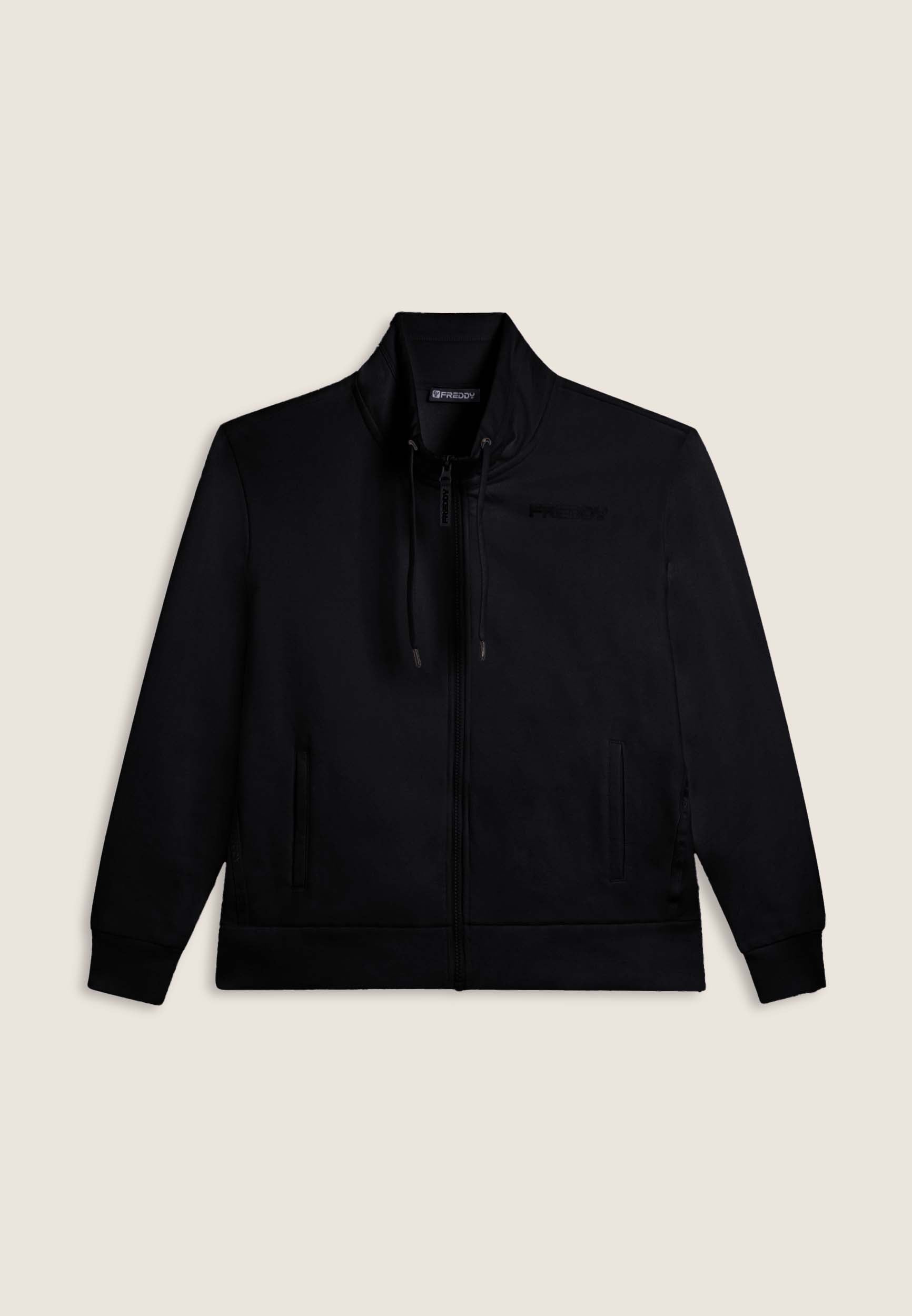 freddy-felpa-full-zip-col-haut-bandes-log-es-sweat-zipp-garzato-stretch image 8