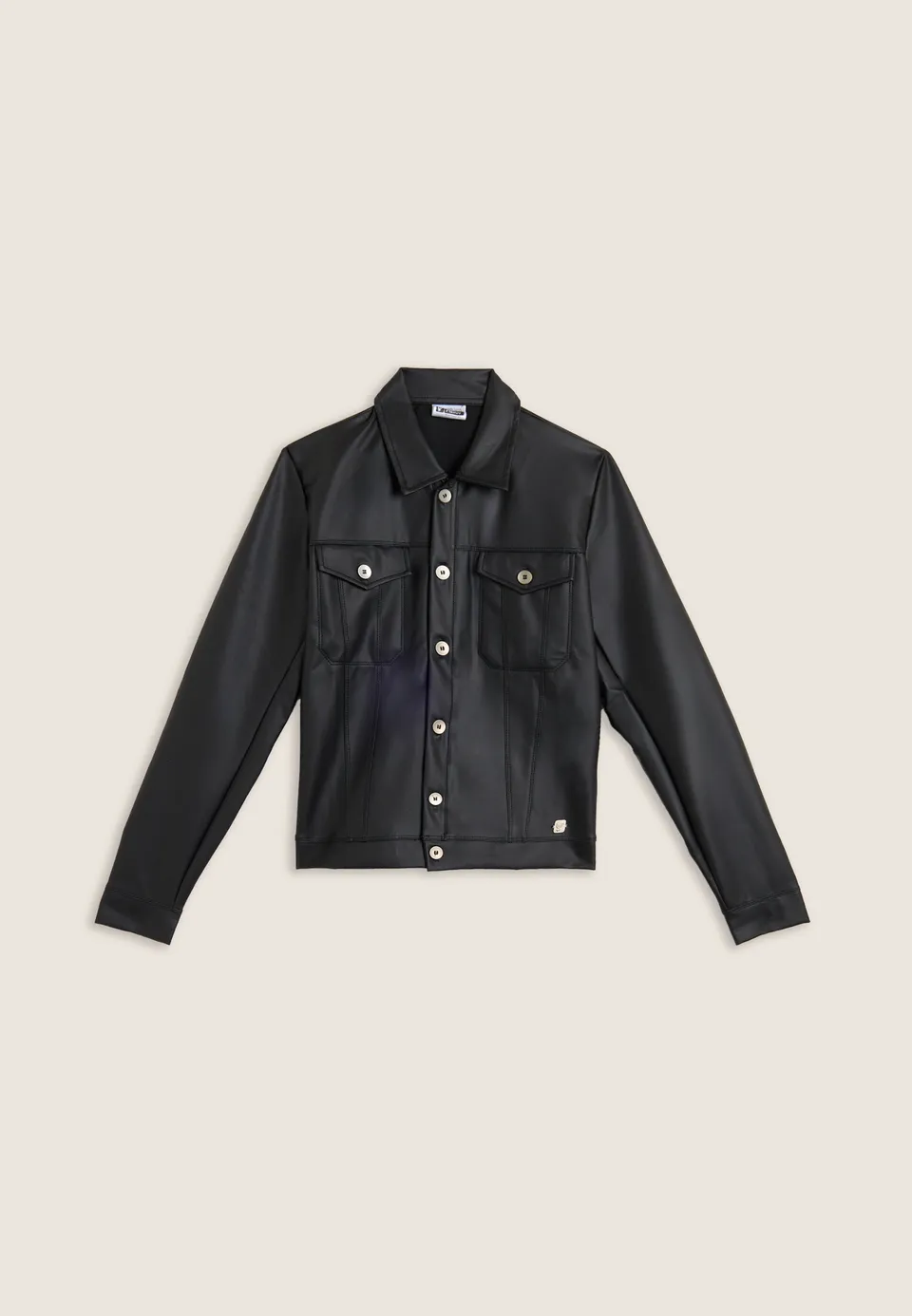freddy-veste-trucker-femme-similipelle-coupe-courte image 1