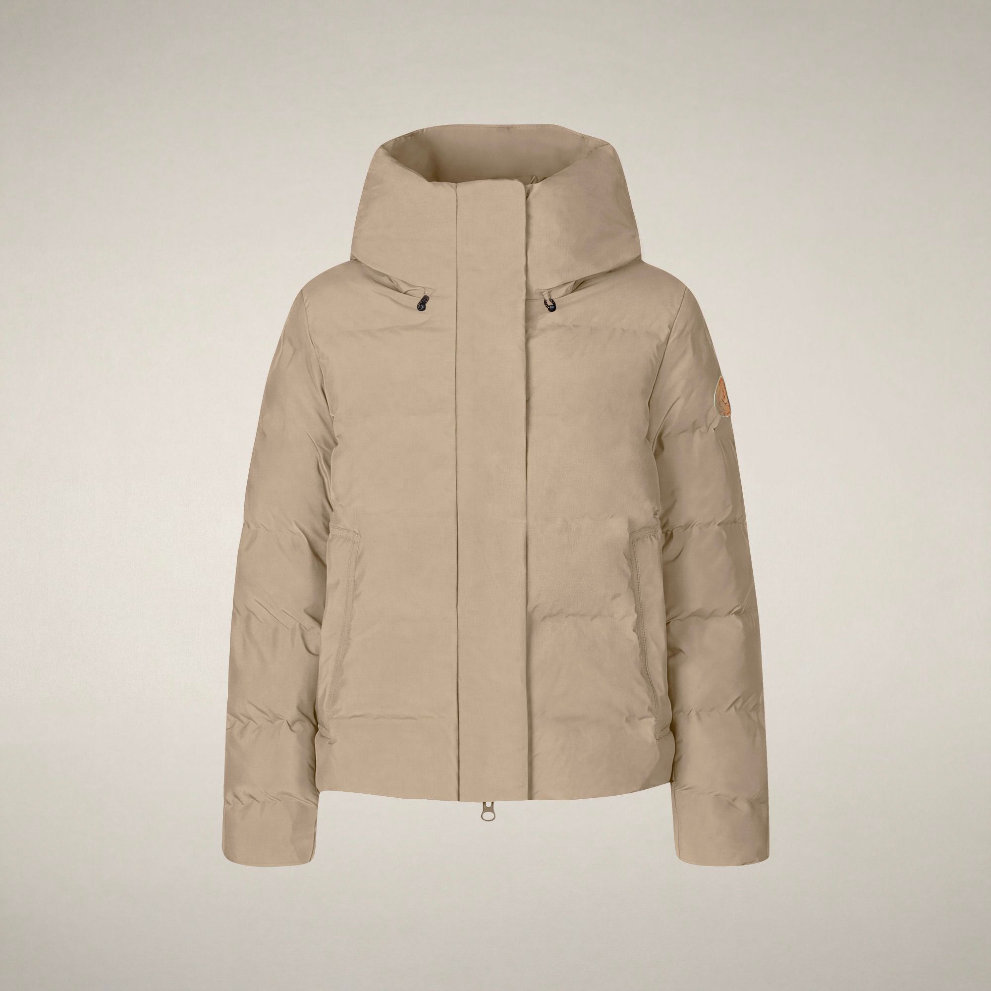 save-the-duck-arena-parka-femme-beige-pierre image 3