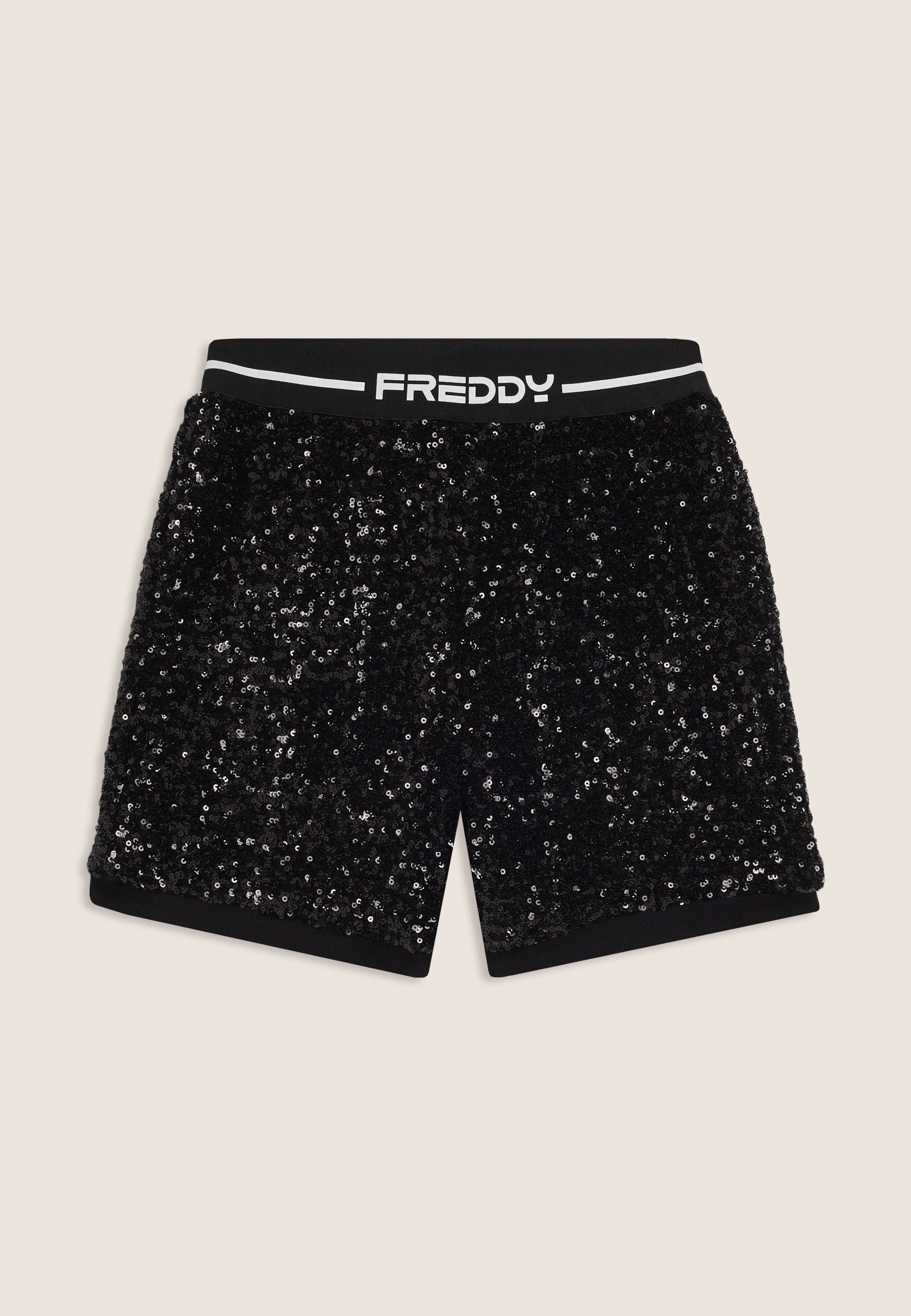 freddy-short-junior-paillettes-lastique-jacquard-logo image 1
