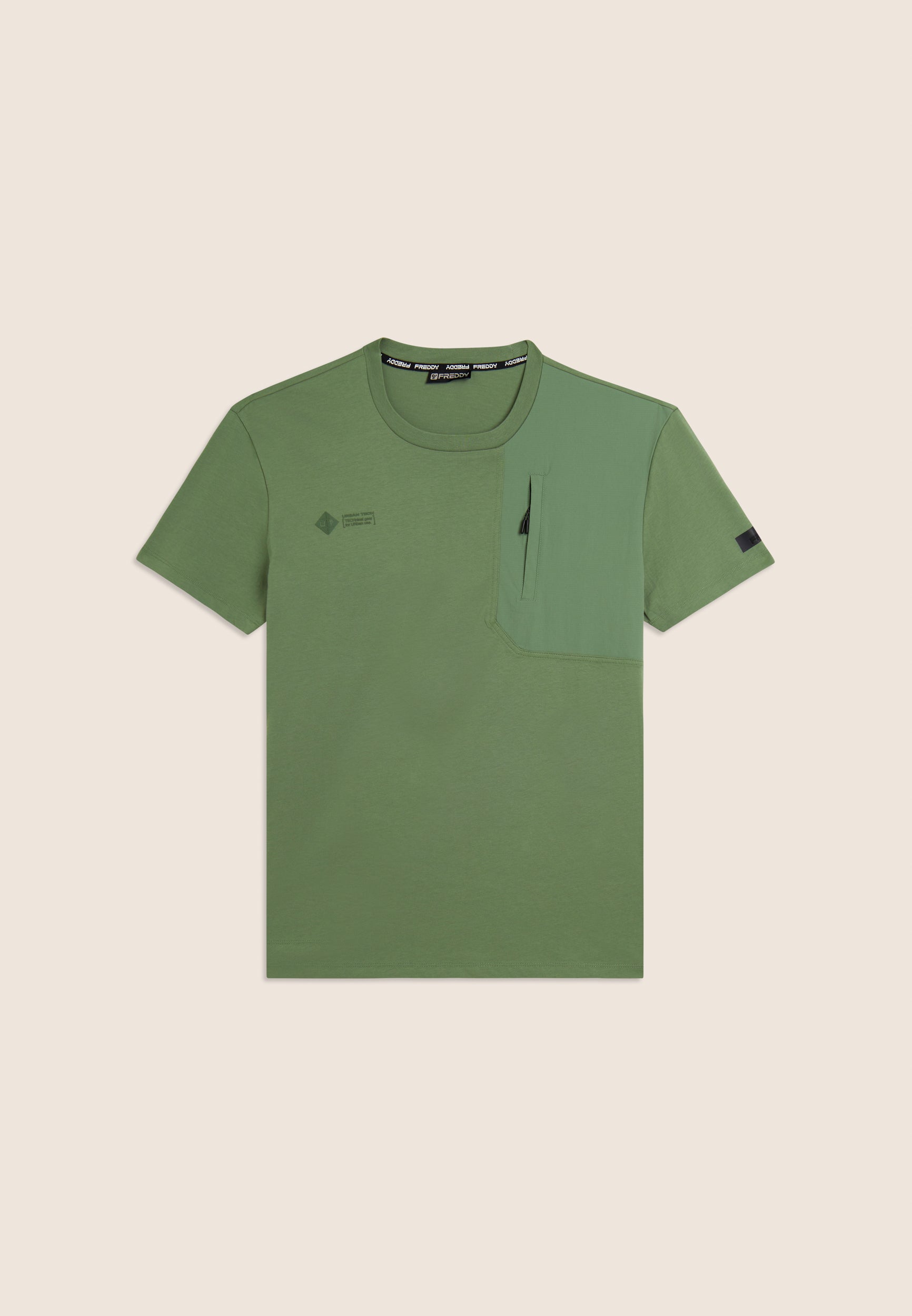 freddy-t-shirt-comfort-taschino-zip-coton-jersey-rip-stop image 5