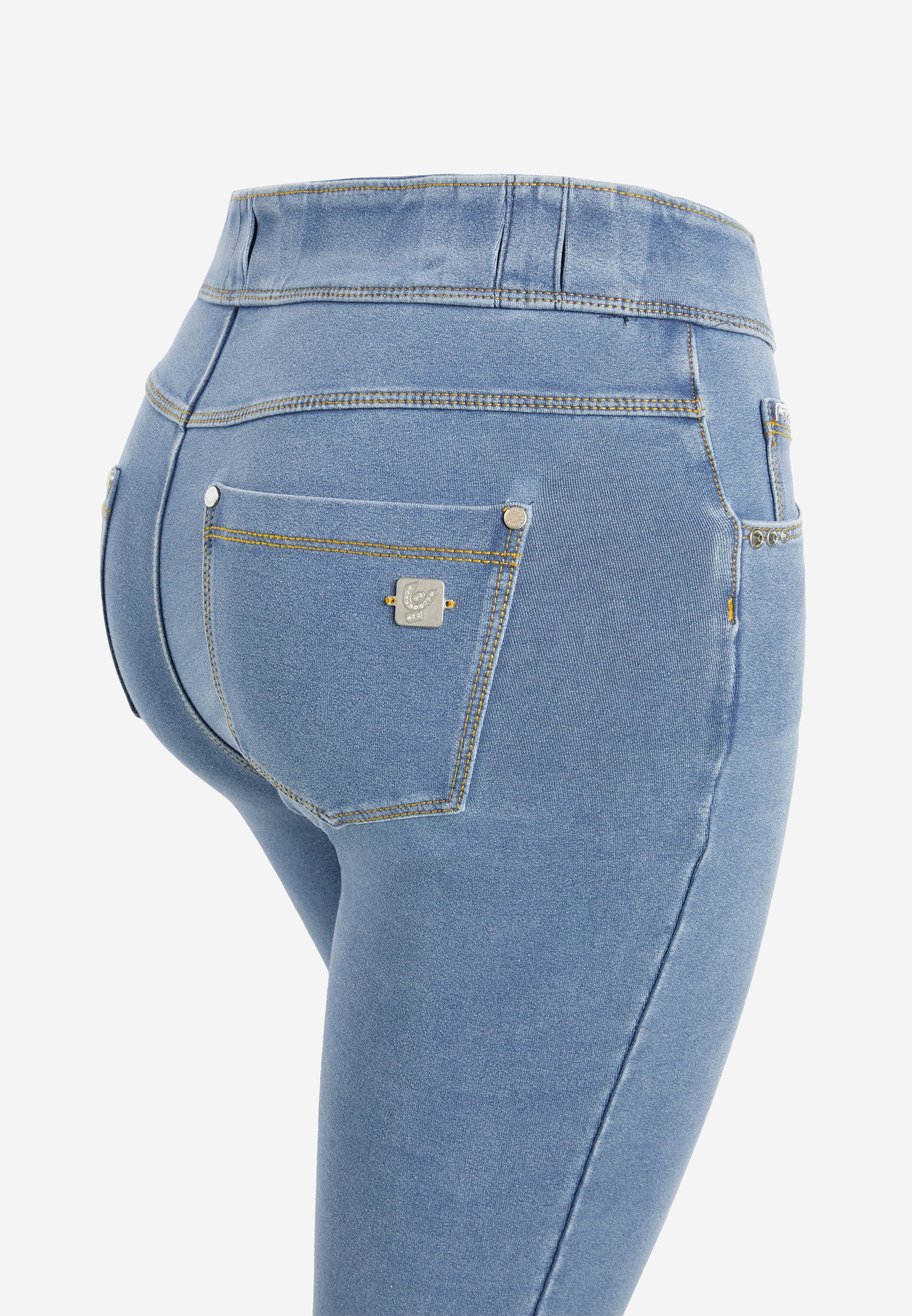 pantalon-freddy-n-o-w-skinny-taille-moyenne-jersey-denim image 8