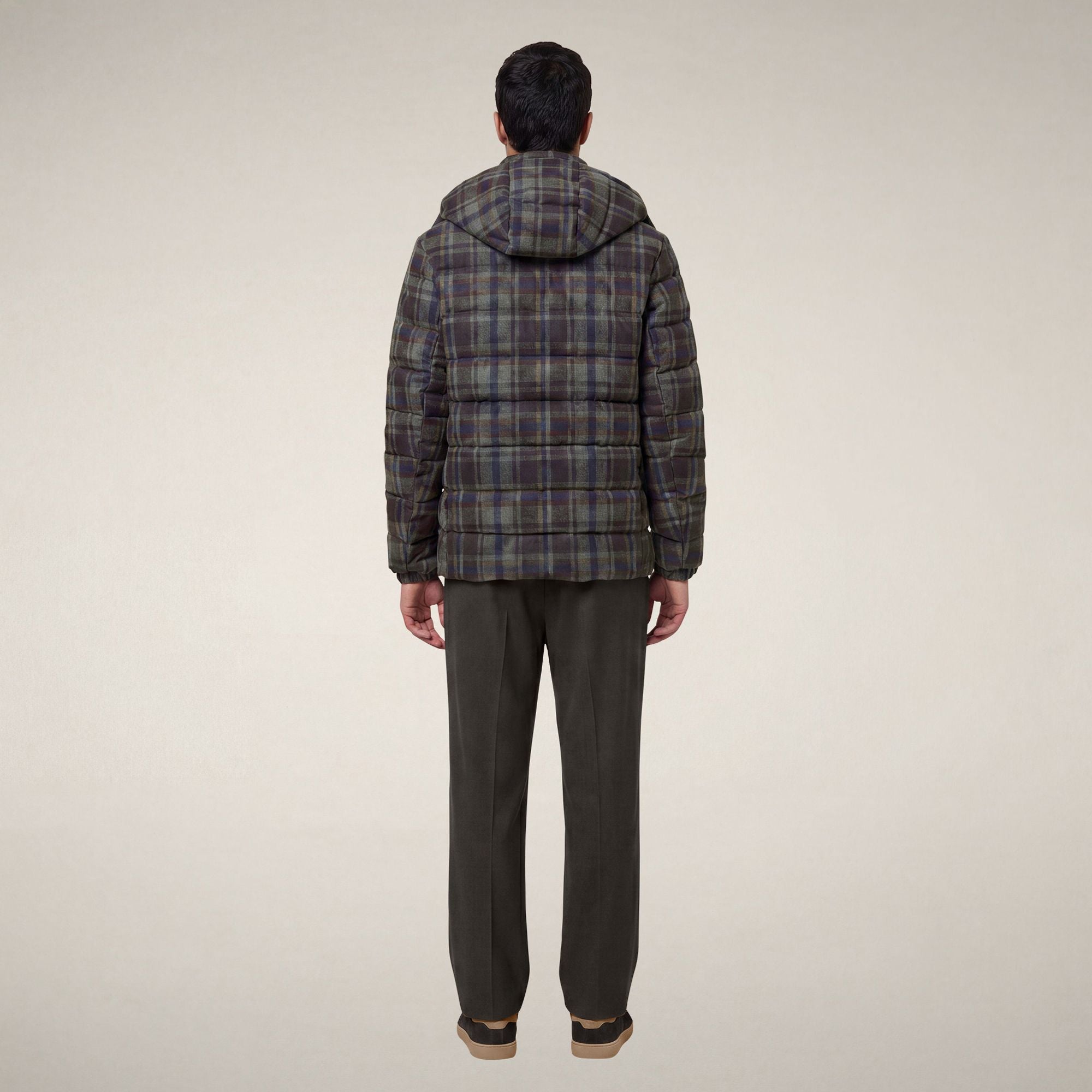 save-the-duck-gibson-doudoune-homme-carreaux-marron image 2