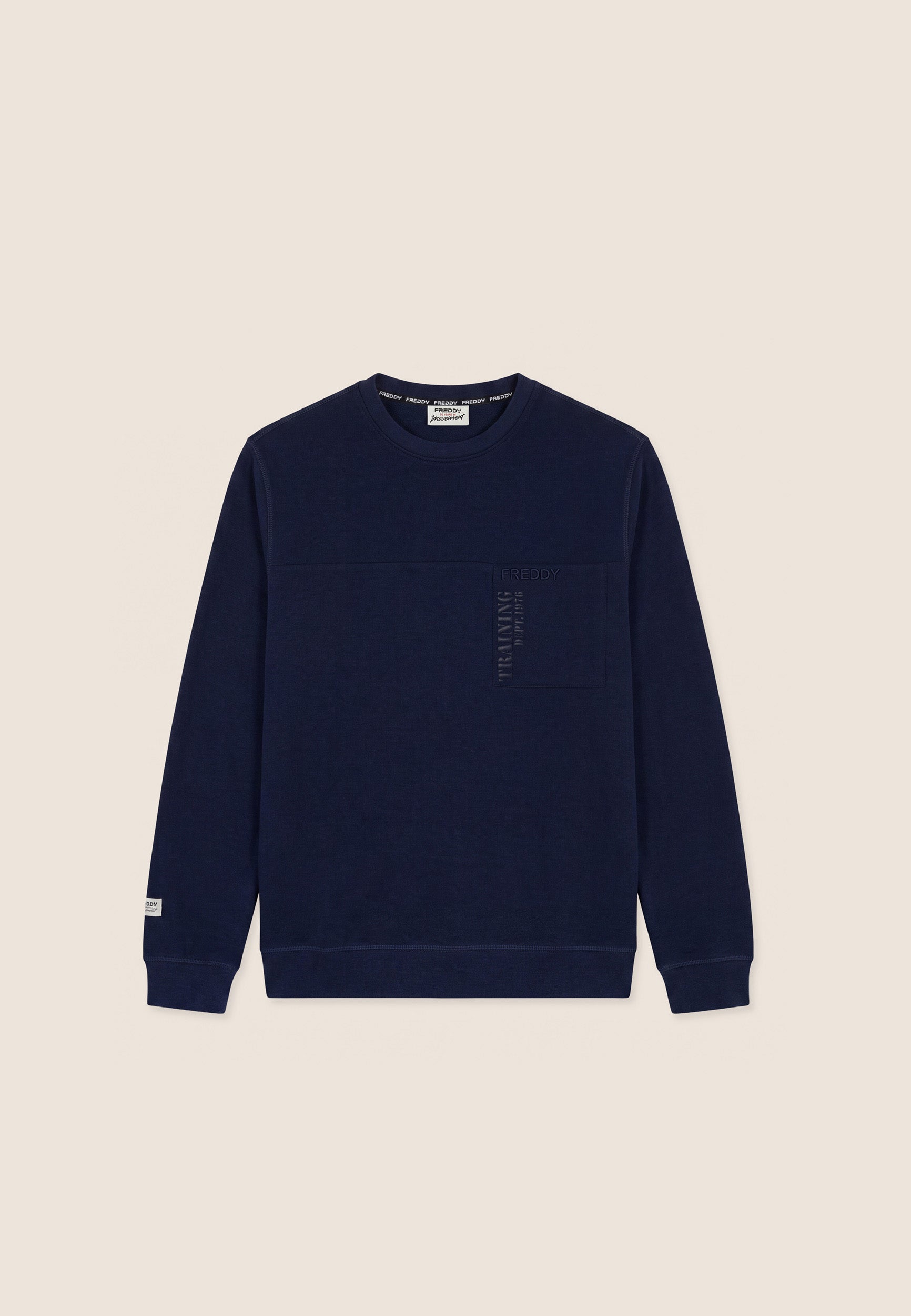 freddy-sweat-col-rond-homme-sweat-regular-fit-en-molleton-gratt image 1