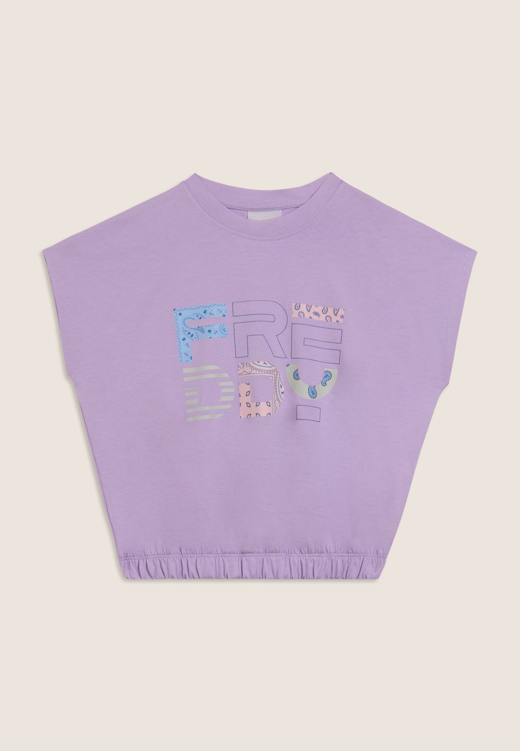 freddy-t-shirt-cropped-fille-sans-manches-logo image 5