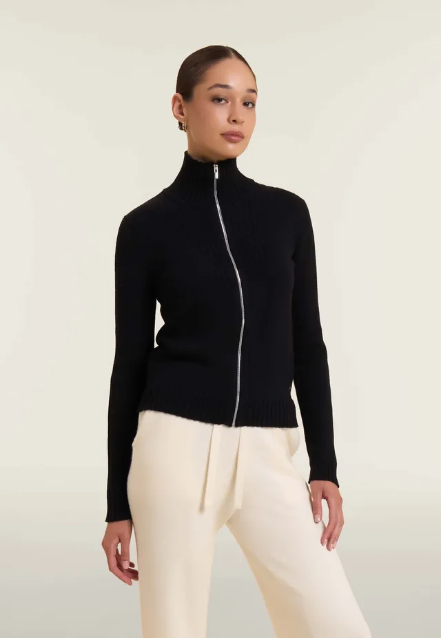 freddy-maglia-col-chemise-pull-slim-fit-zipp-femme image 1