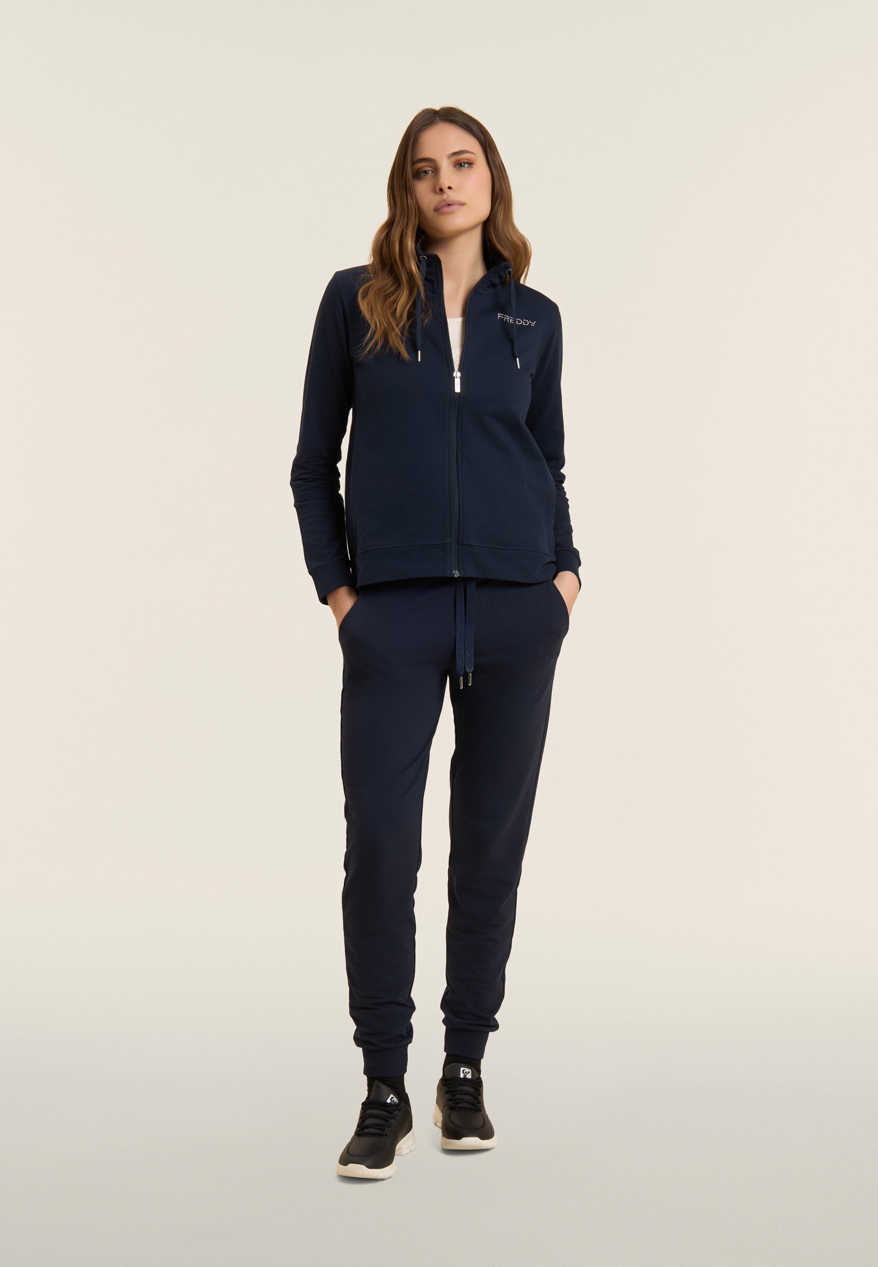 freddy-comfort-fit-sweat-col-haut-zipp-logo-perles image 5
