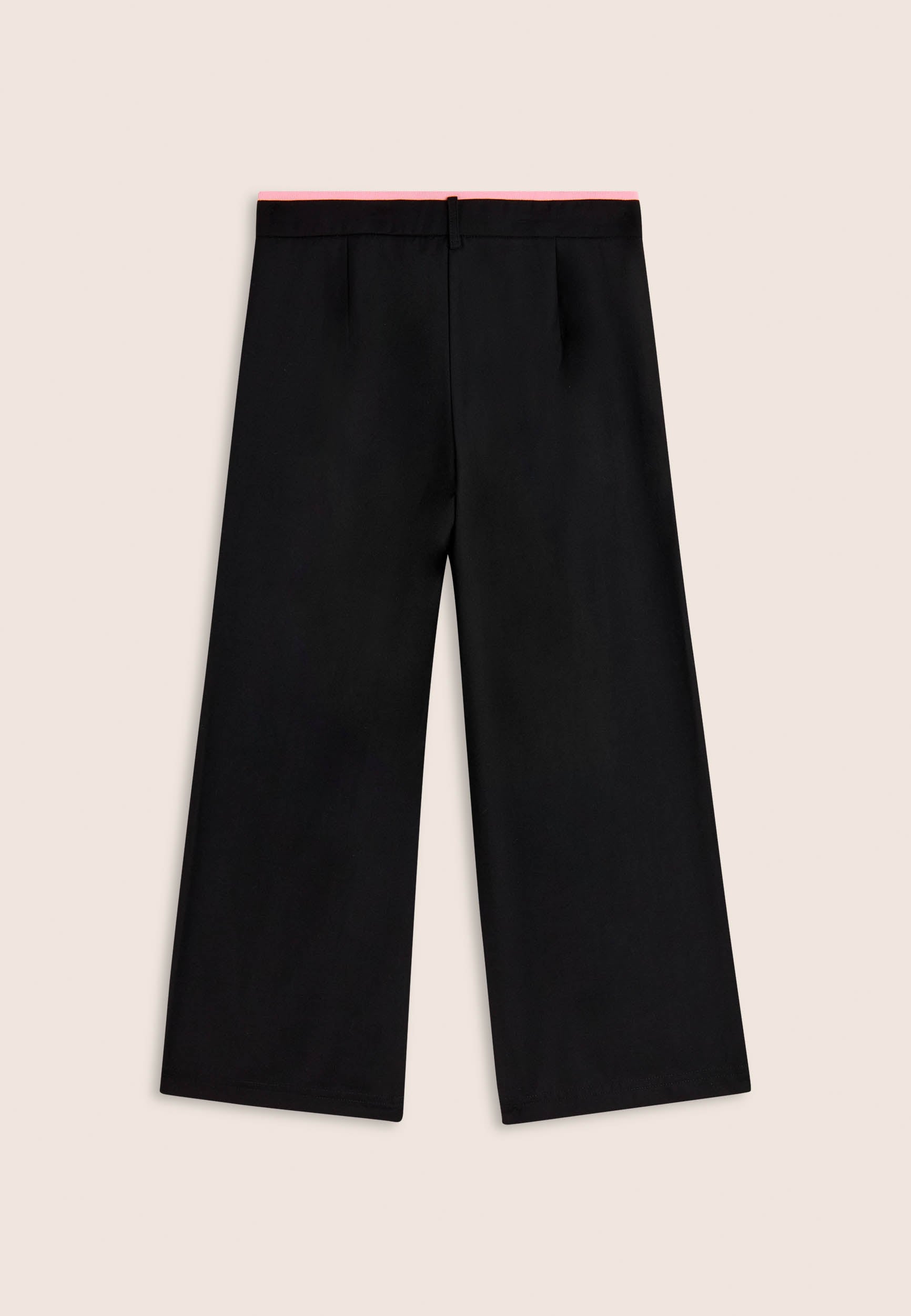 freddy-pantalon-fille-wide-leg-coton-strass-rayures image 2