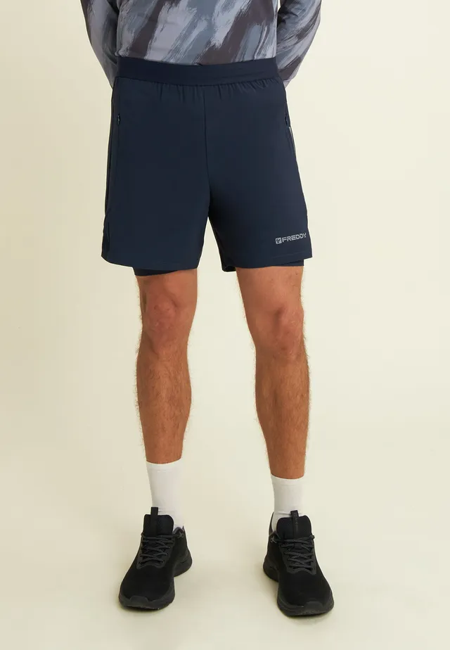 short-slim-homme-freddy-mi-cuisse-fentes-lat-rales-zips image 1