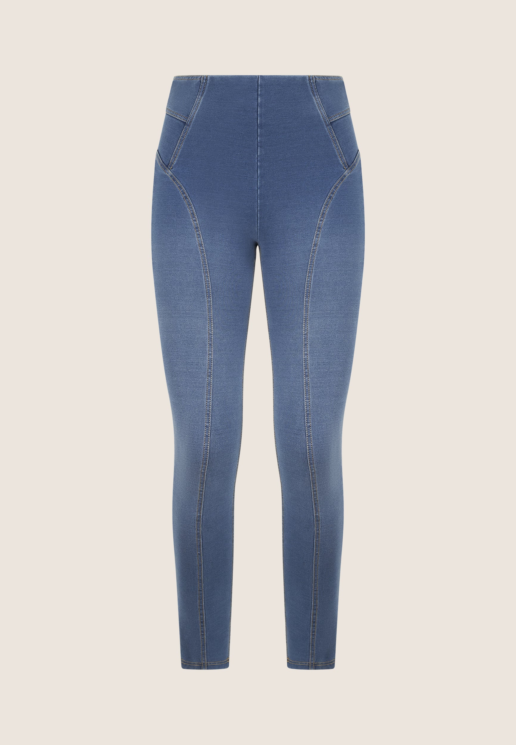 freddy-n-o-w-jeggings-skinny-taille-haute-femme-coton-bio-effet-denim image 5