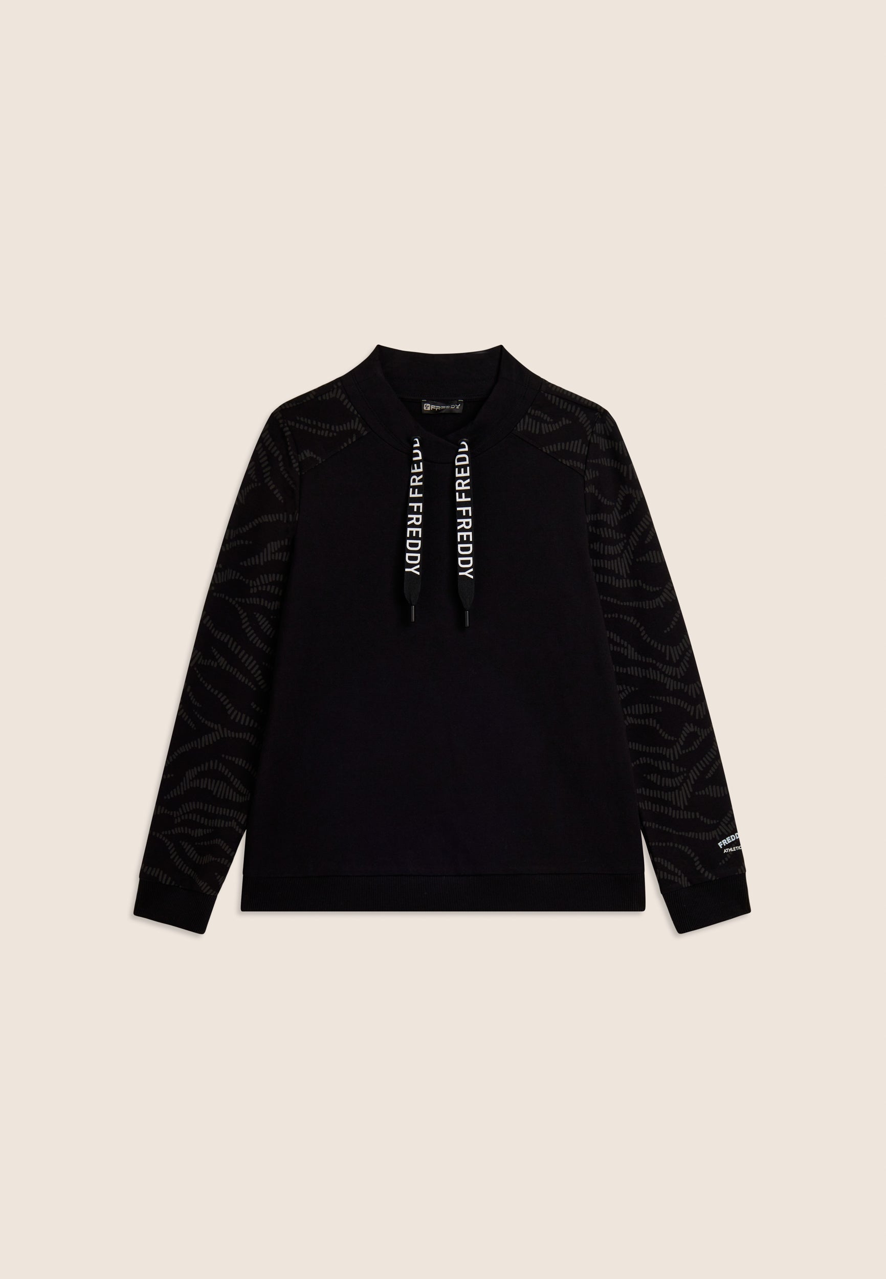 freddy-felpa-croix-sweat-col-crois-motif-graphique-ondul image 8