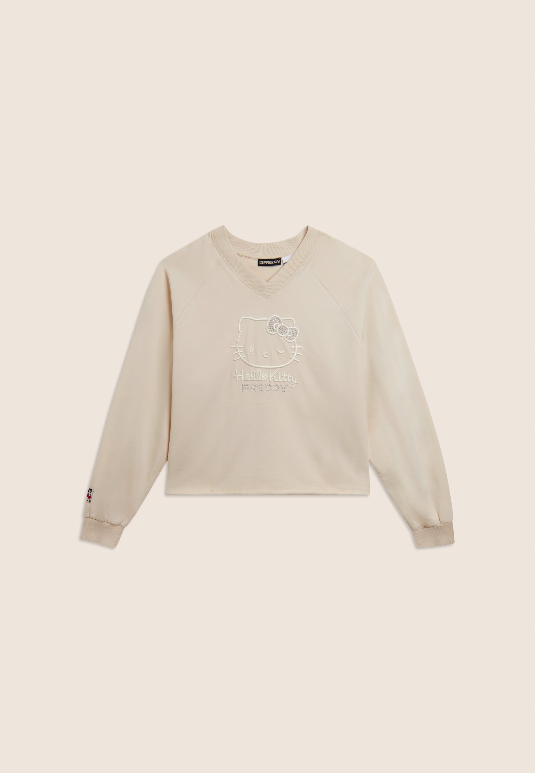 freddy-sweat-cropped-v-hello-kitty-broderie image 5