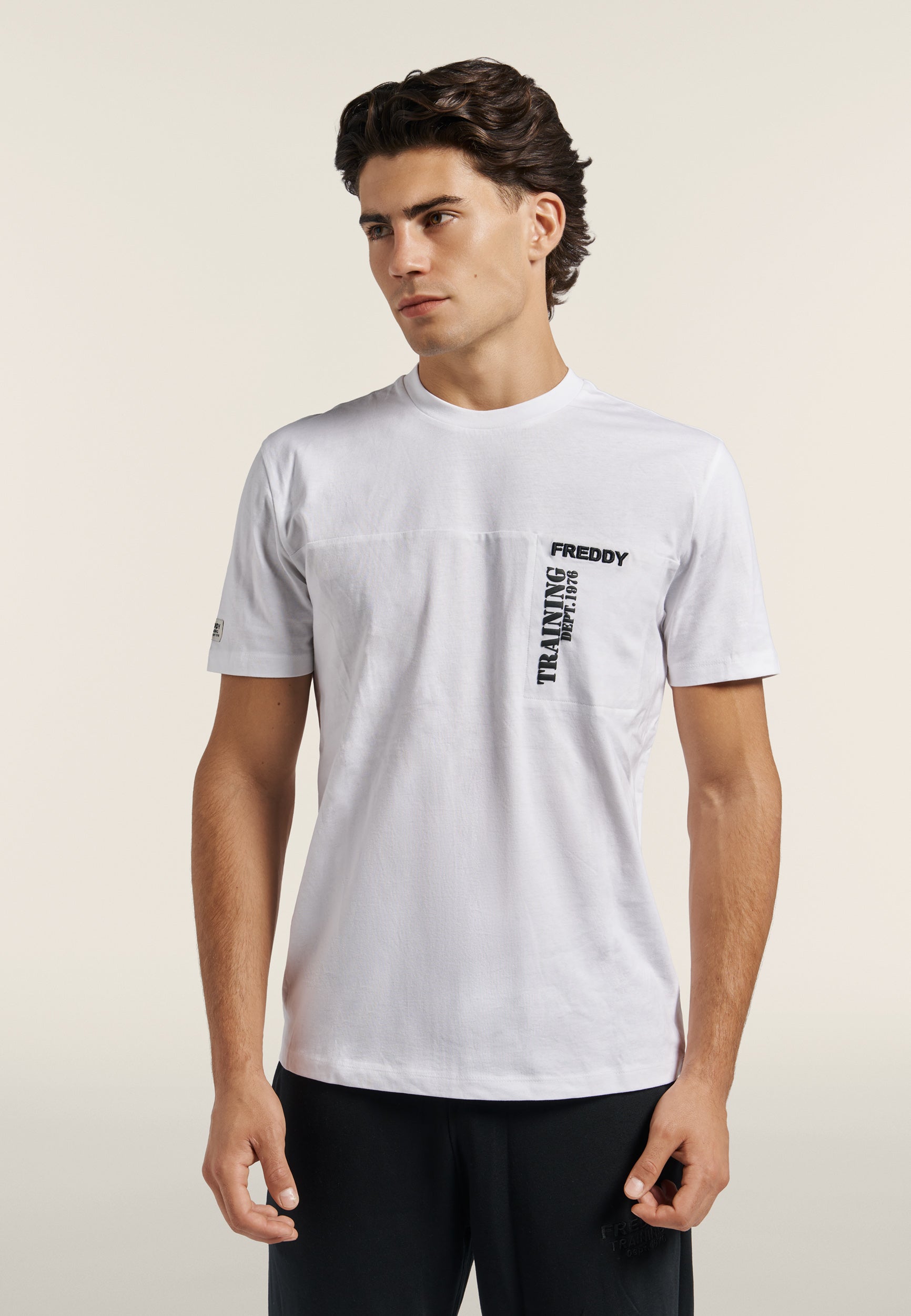 freddy-t-shirt-homme-coton-graphique-relief image 1