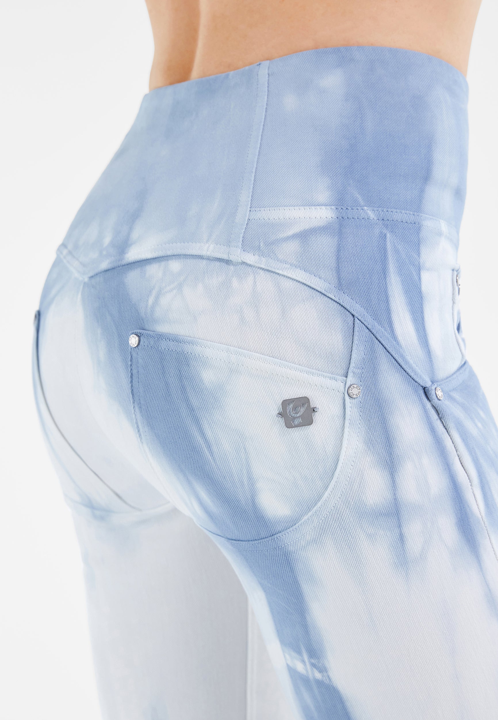 freddy-wr-up-pantalon-push-up-cropped-wide-gabardine-tie-dye image 8