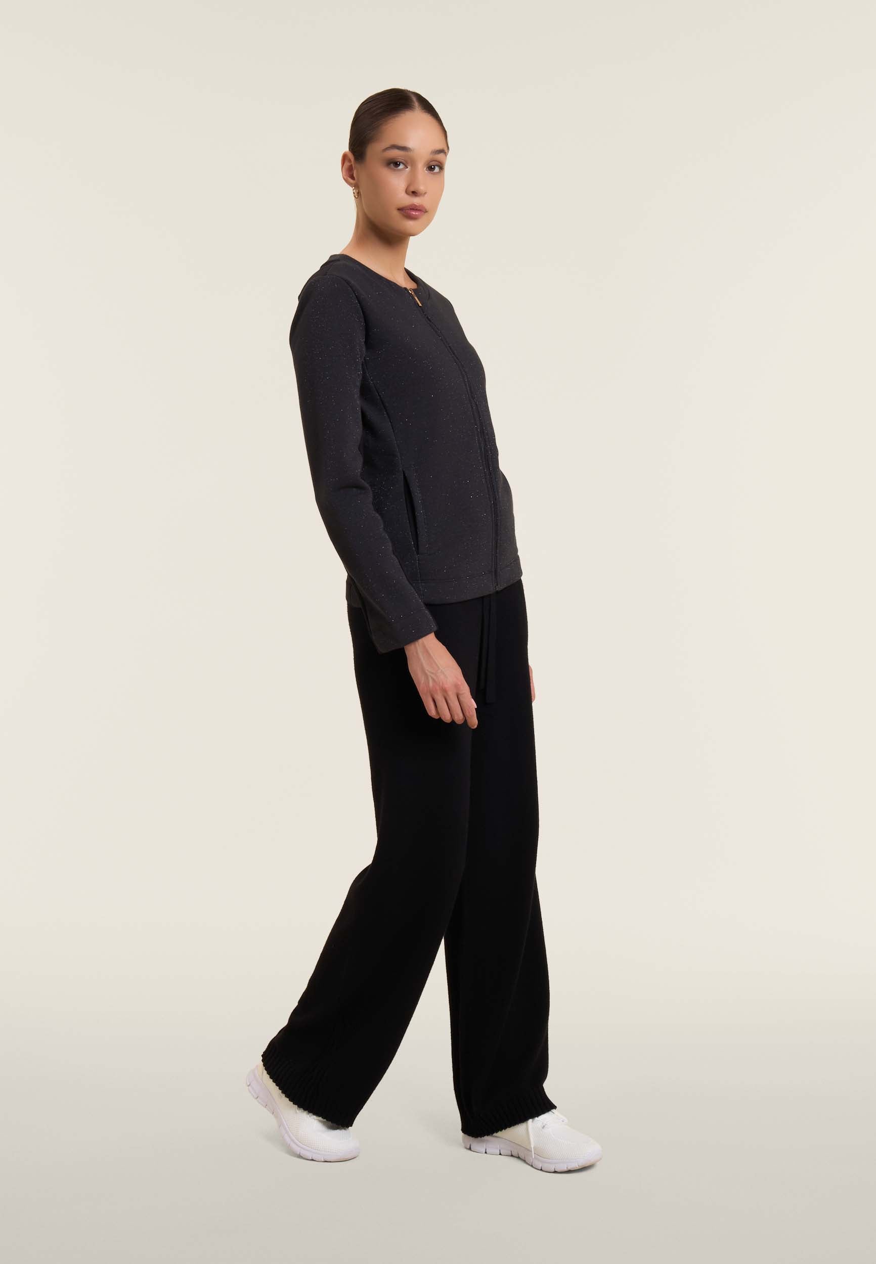freddy-sweat-femme-full-zip-m-lange-lurex-devant-brillant image 2