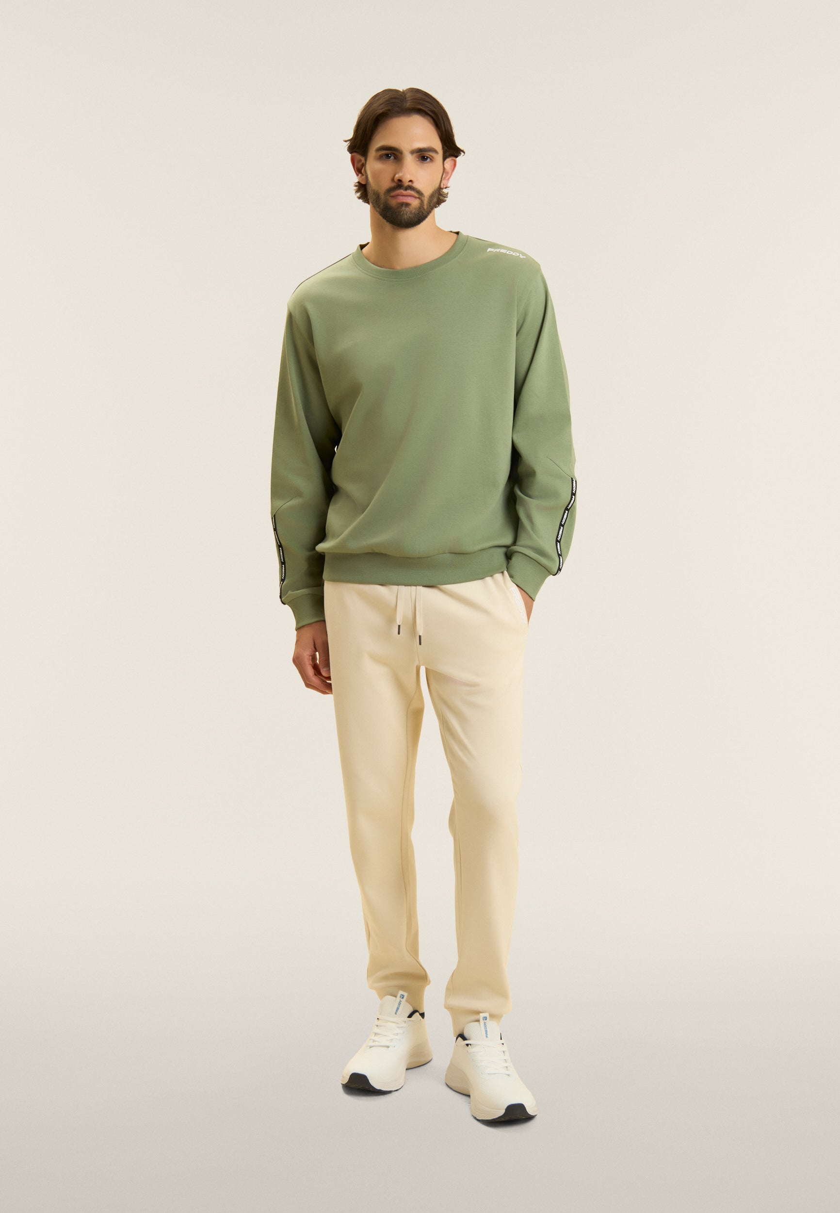 freddy-sweat-col-rond-coton-insert-logot-manches image 7