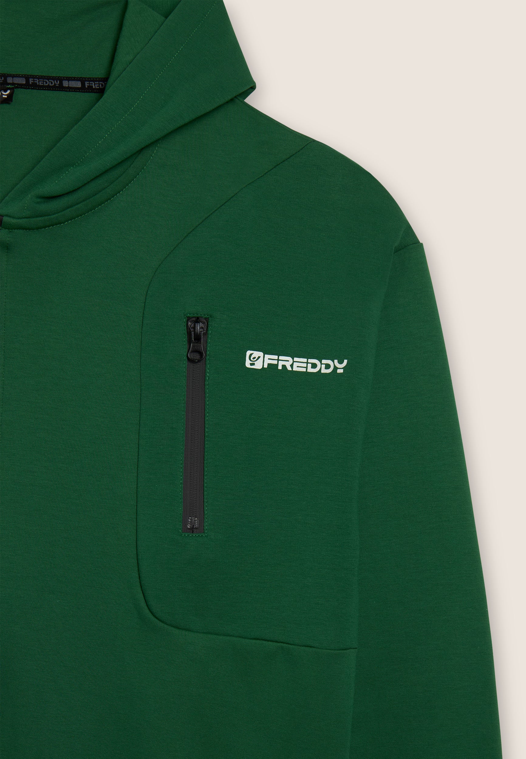 freddy-felpa-uomo-full-zip-con-cappuccio-jersey image 7