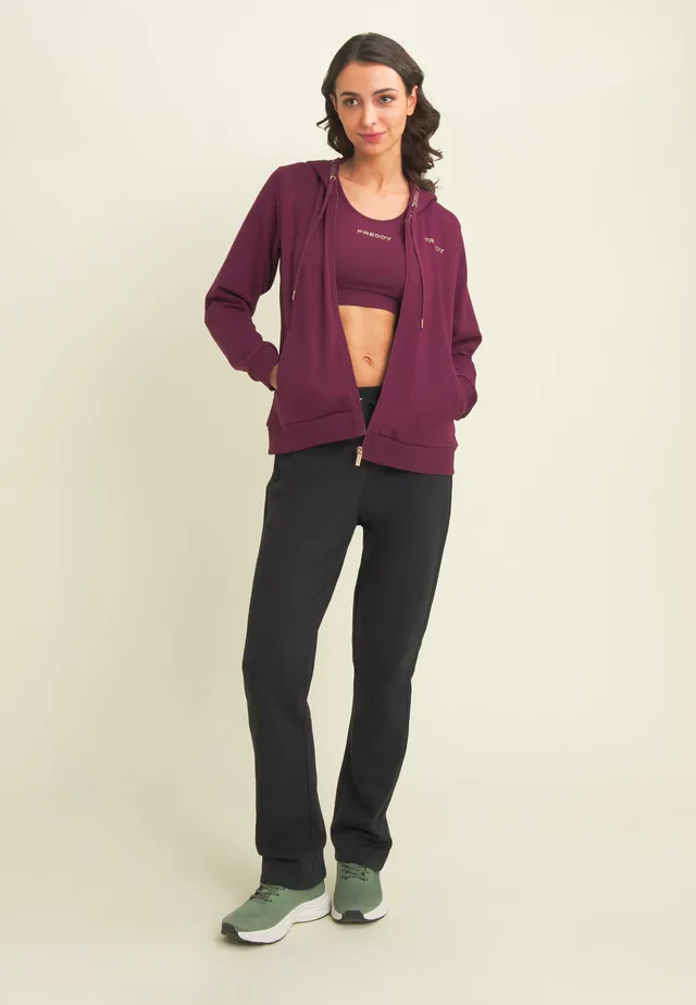 freddy-tuta-sportive-femme-capuche-logo-dor-ensemble-sweat-pantalon image 1