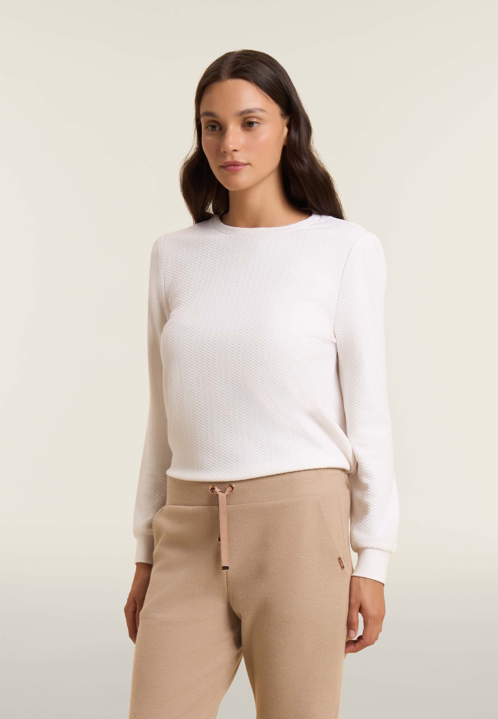 freddy-pantalon-femme-effet-tricot-avec-poignets image 1