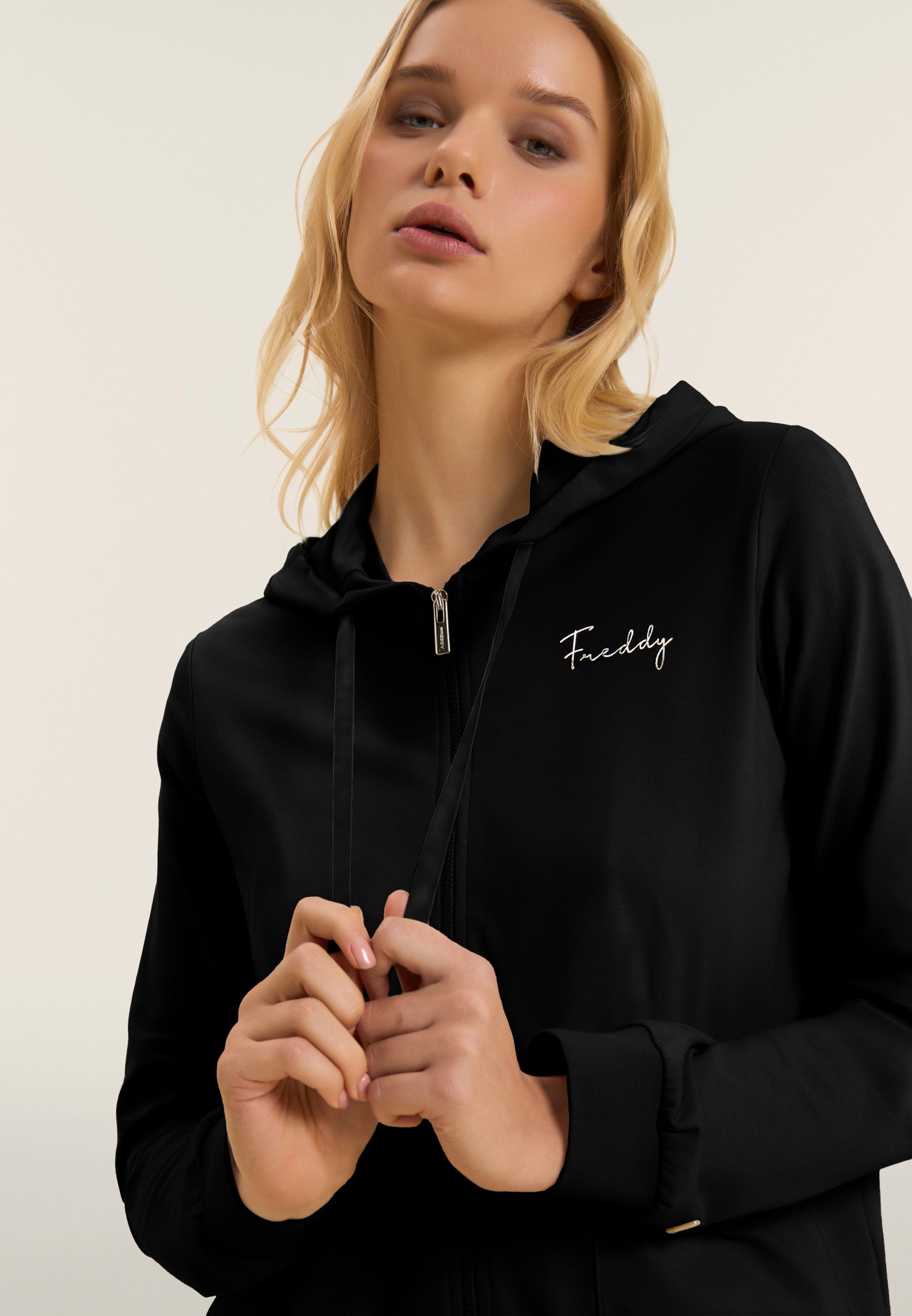 freddy-sweat-capuche-zipp-femme-d-tails-animalier image 4