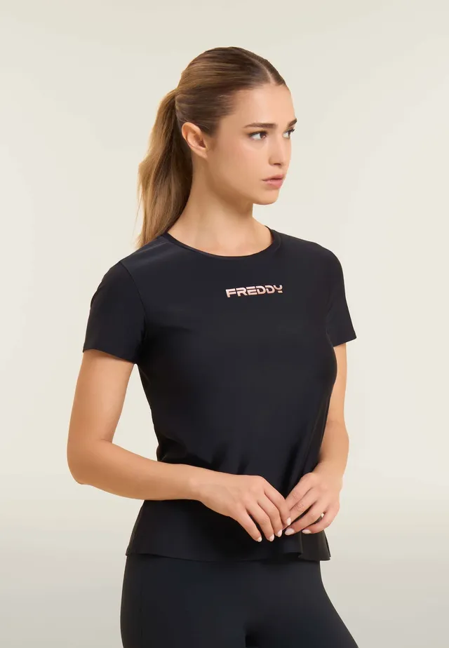 freddy-t-shirt-technique-fentes-lat-rales-fit-regular image 1