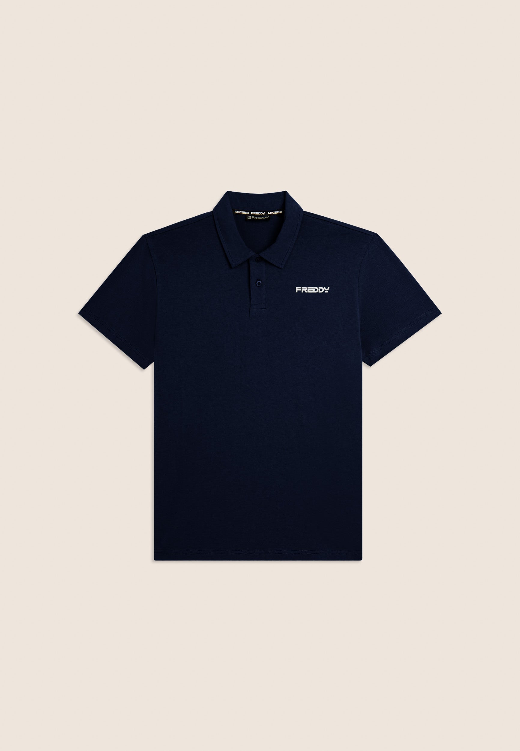 freddy-polo-homme-heavy-jersey-stretch-logo-manches-courtes image 7