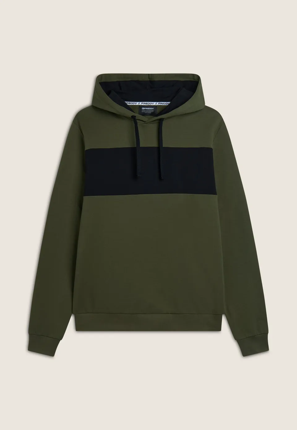 freddy-sweat-homme-regular-fit-capuche-color-block-zip image 1