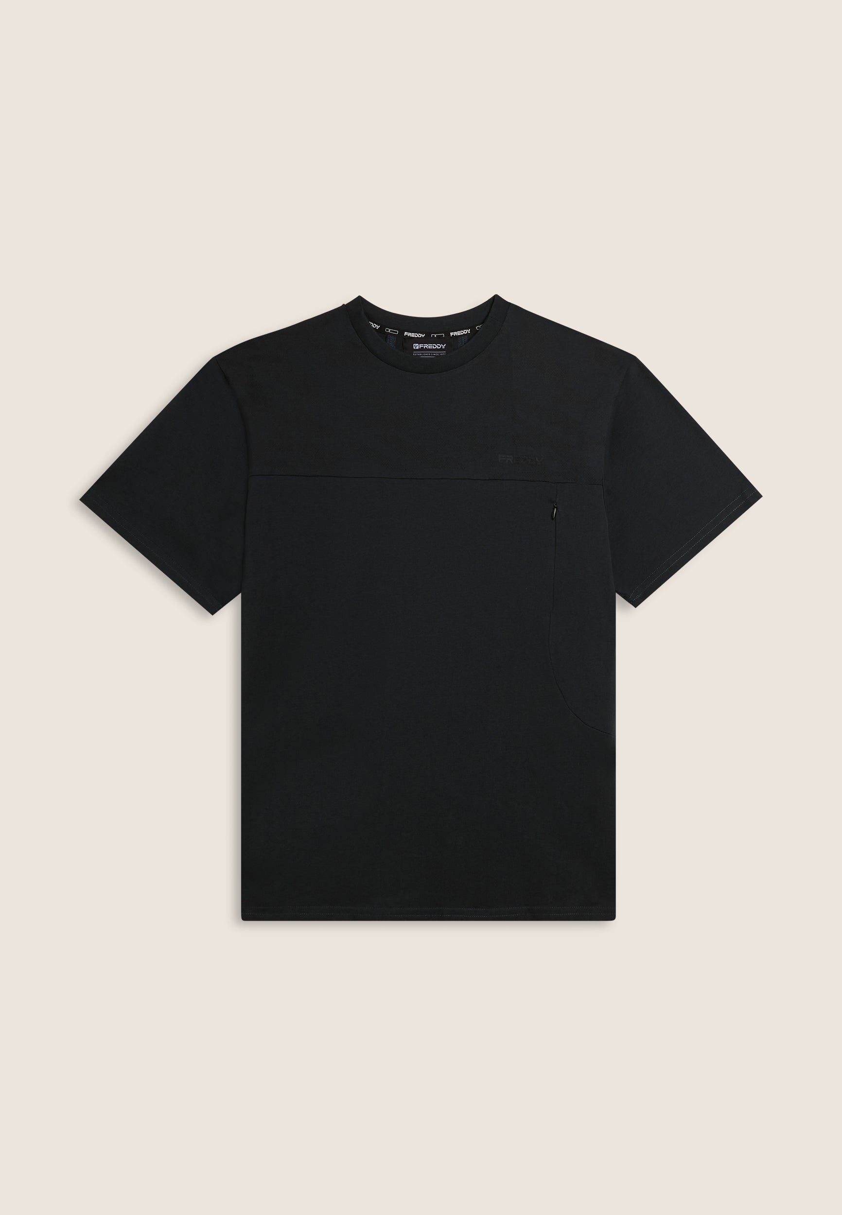freddy-t-shirt-fantasia-coton-avec-poche-lat-rale-zipp-e image 4
