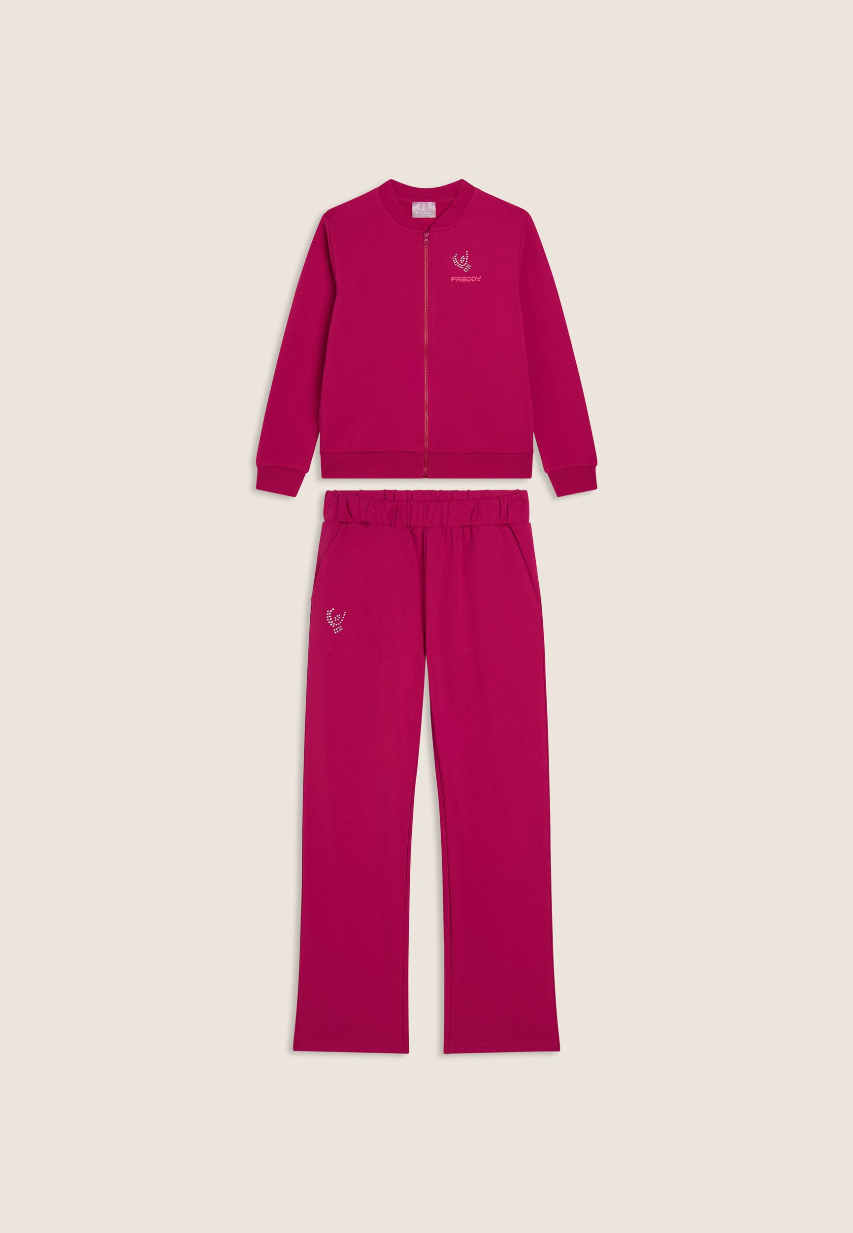 freddy-wr-up-surv-tement-fille-zip-pantalon-flare image 1