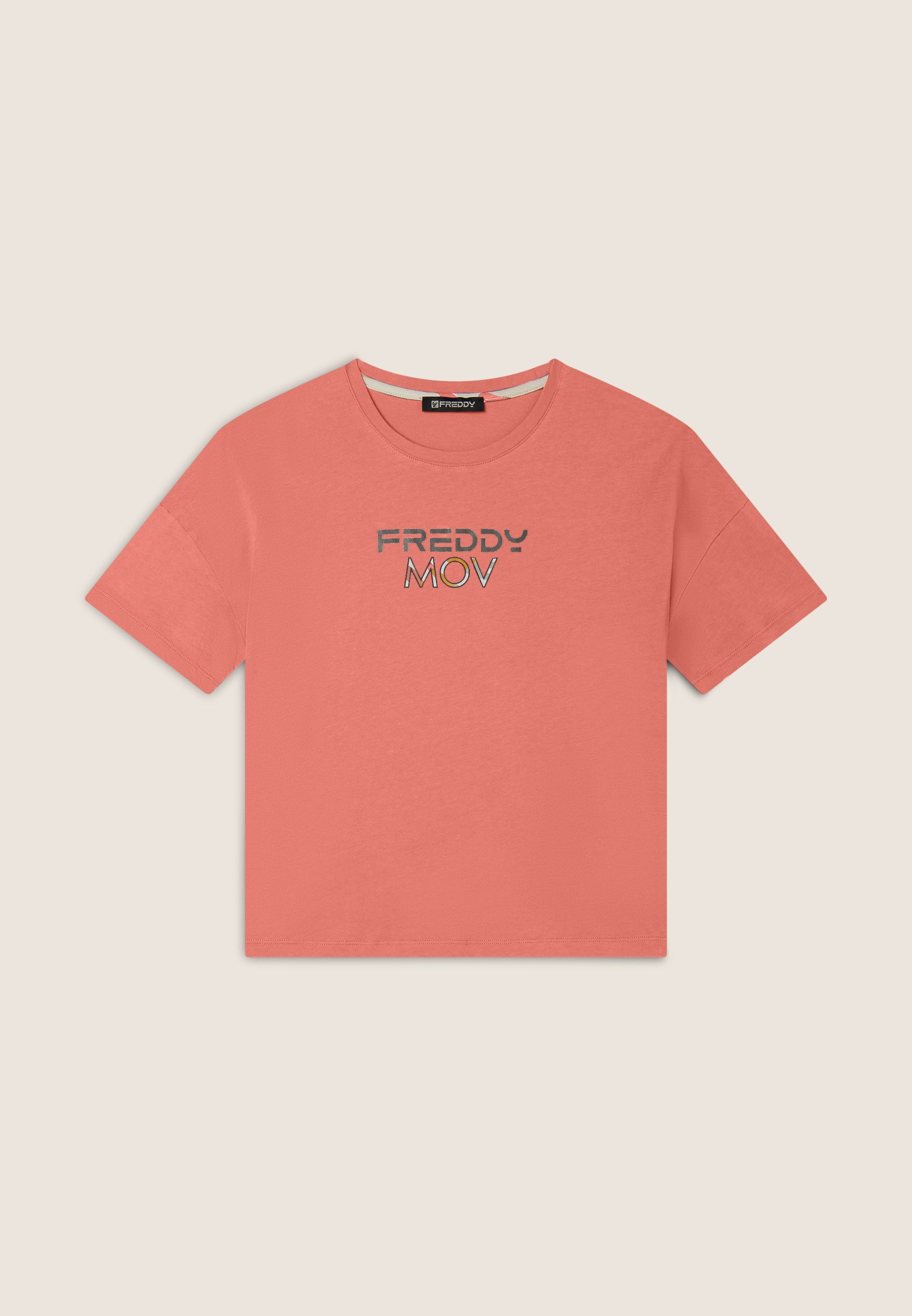 freddy-t-shirt-cropped-femme-fentes-lat-rales-logo-metal image 8