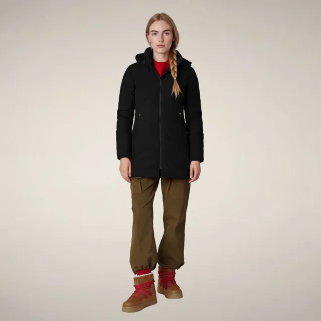 save-the-duck-rachel-parka-femme-noire-recycl-e image 1