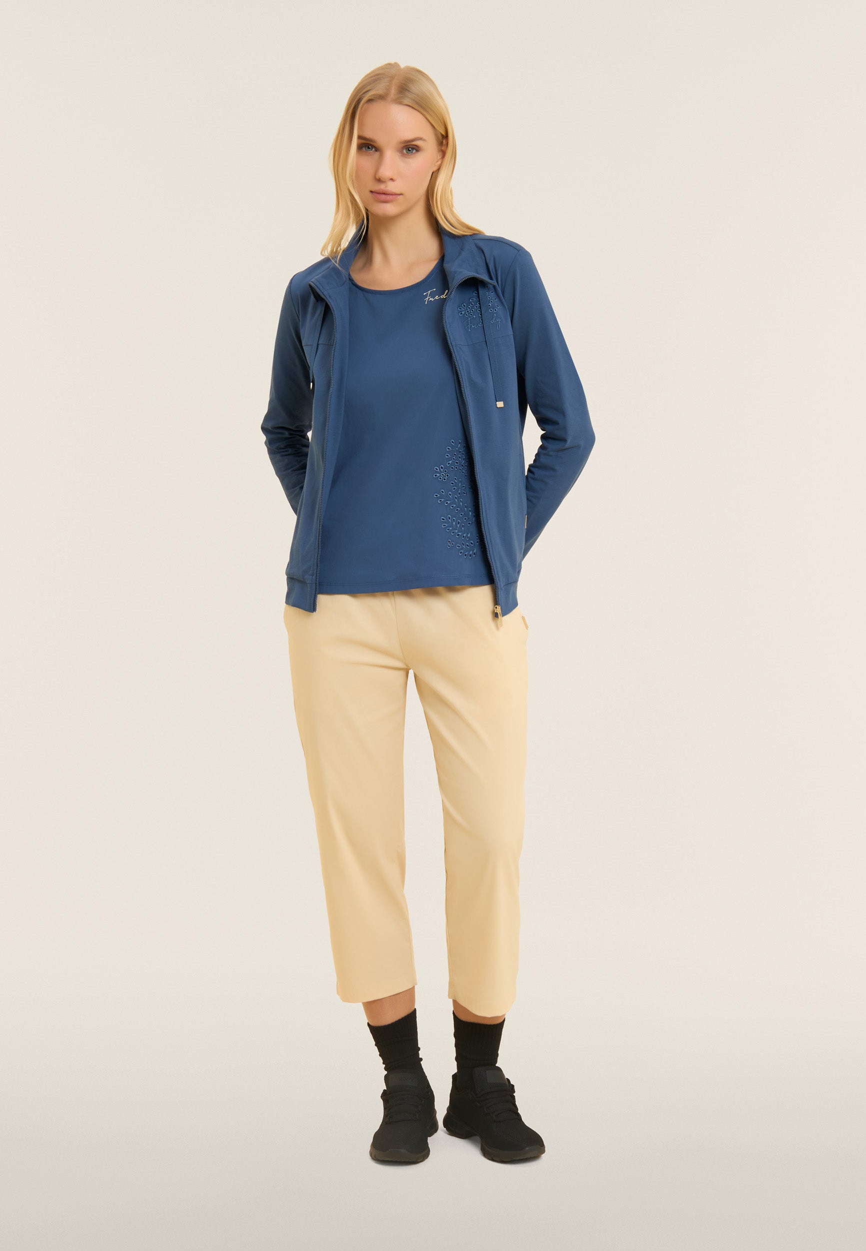 freddy-sweat-zip-col-haut-broderie-florale image 2