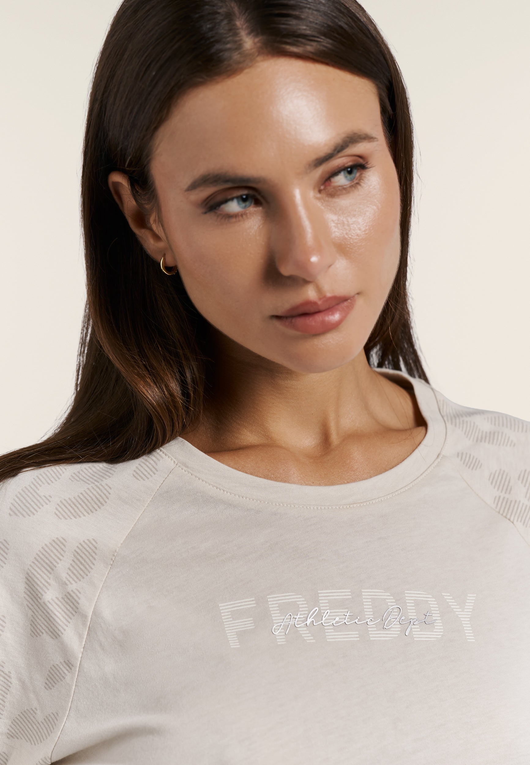 freddy-wr-up-t-shirt-femme-manches-longues-jersey-coton-inserts-l-opard image 4
