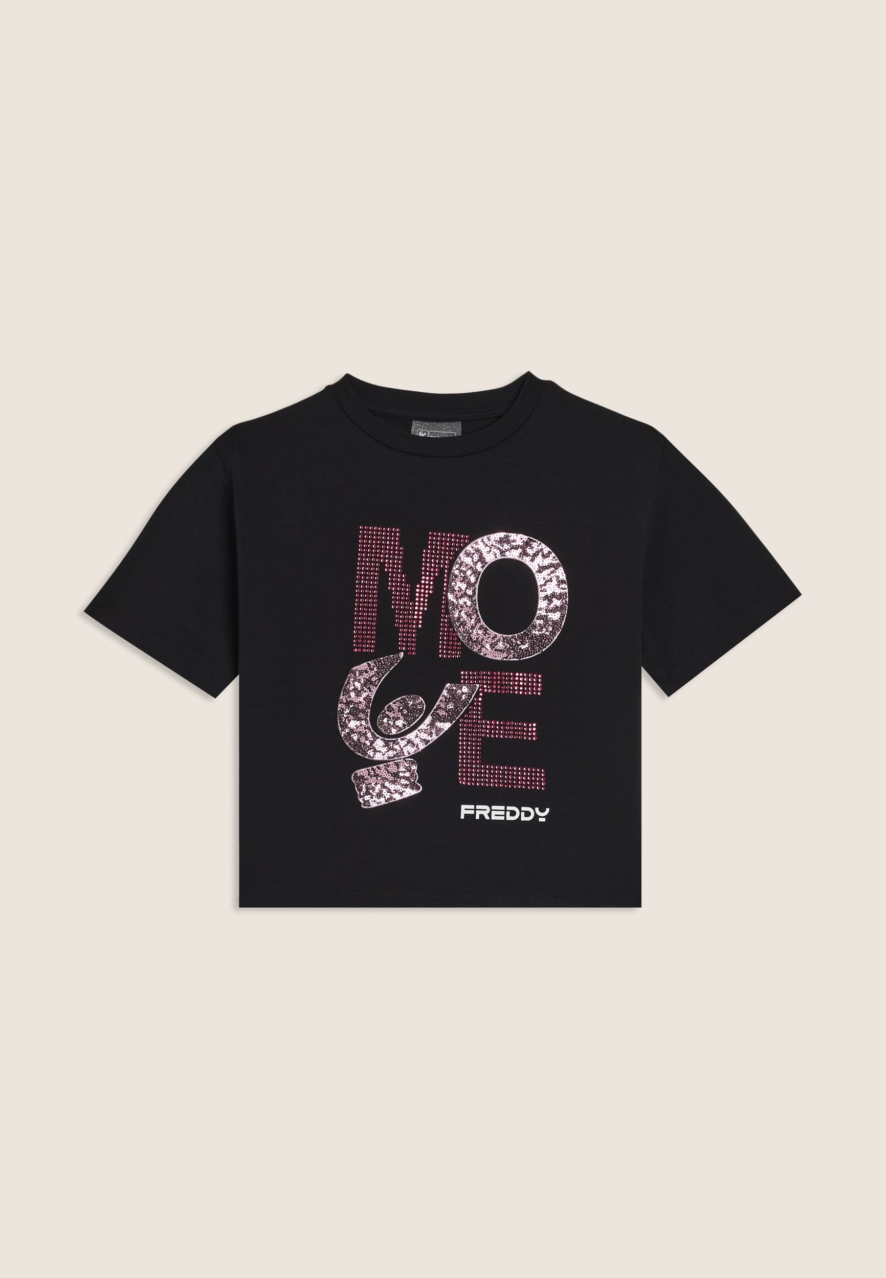 t-shirt-junior-freddy-cropped-move-strass-paillettes image 1