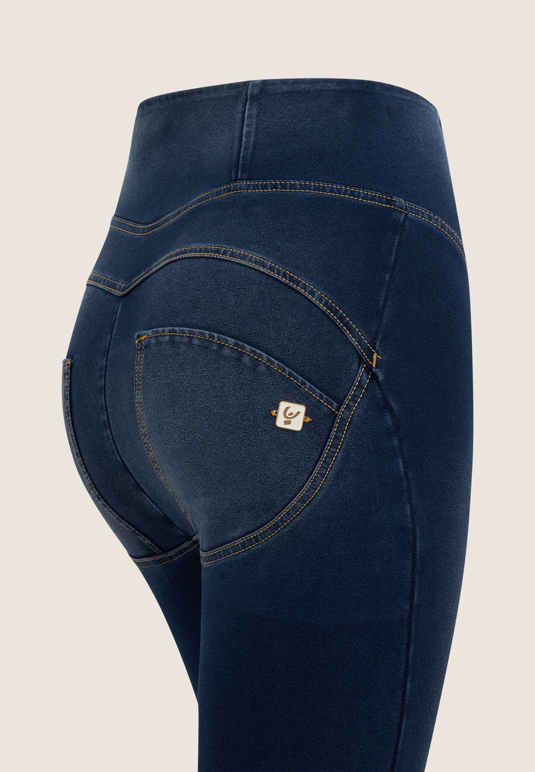 jeggings-freddy-wr-up-7-8-taille-haute-couture-centrale-effet-denim image 8