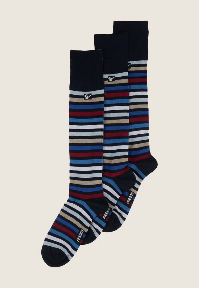 freddy-pack-3-chaussettes-longues-ray-es-chaussettes-sport image 1