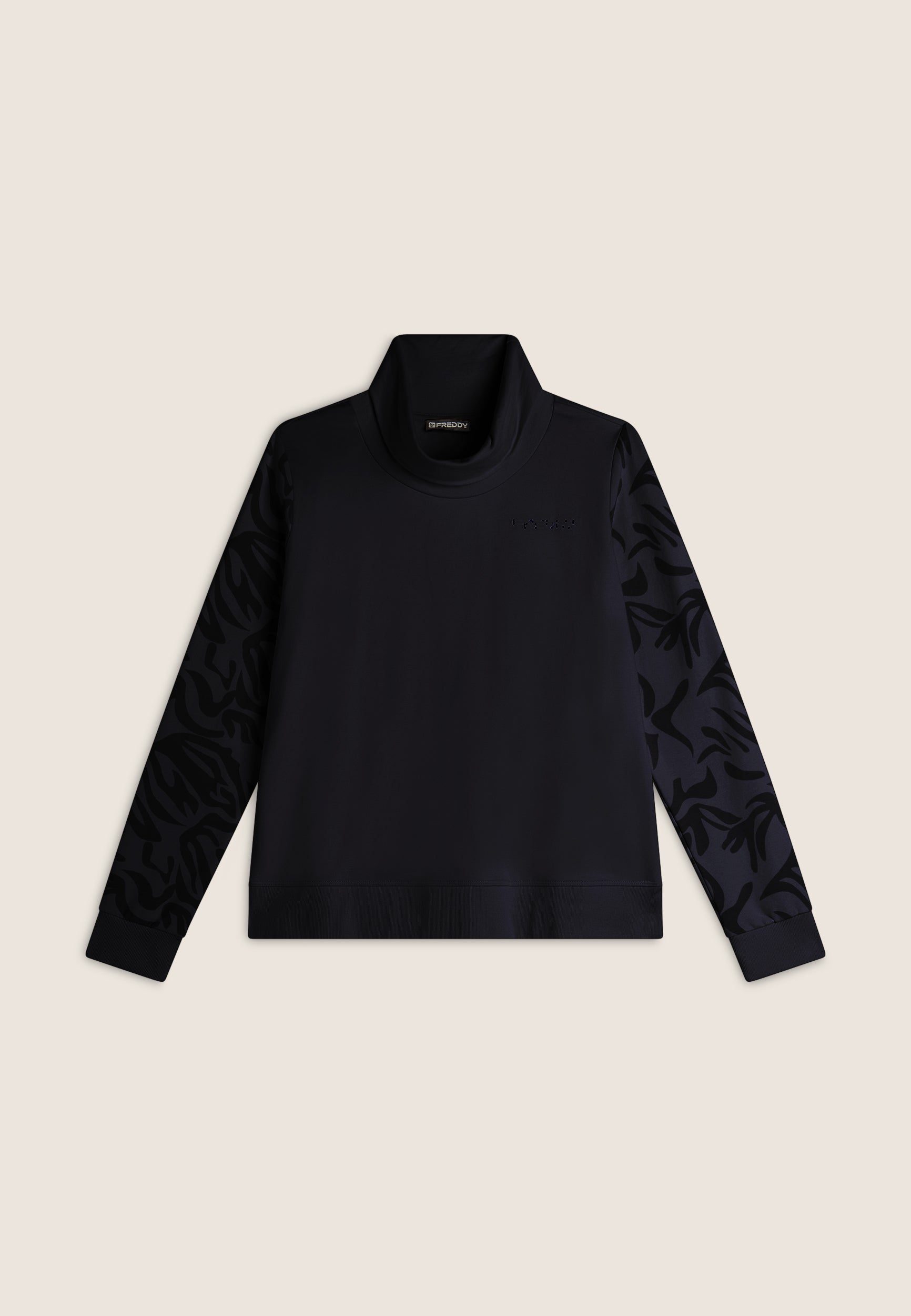 freddy-sweat-femme-comfort-col-haut-manches-florales image 8