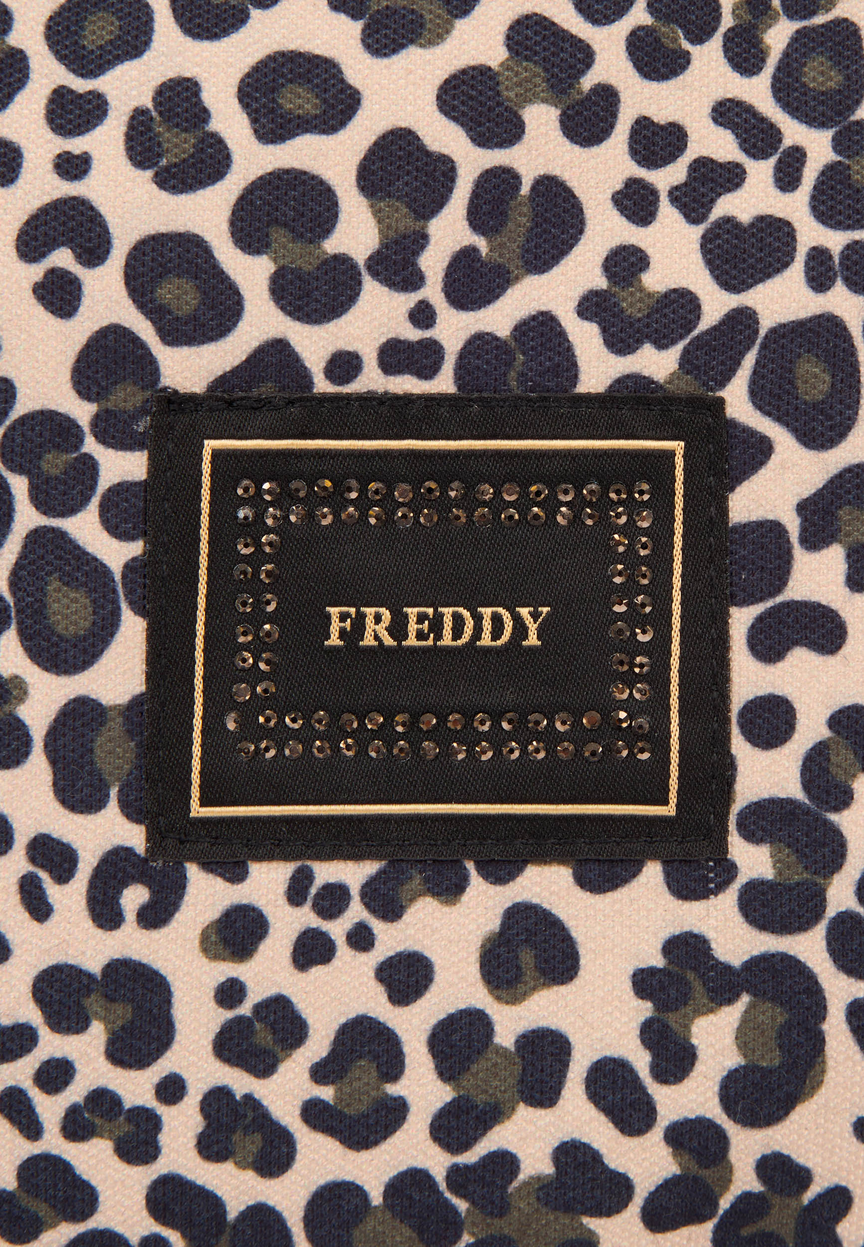 freddy-bustina-pochette-toile-animalier-zip-logo-strass image 5