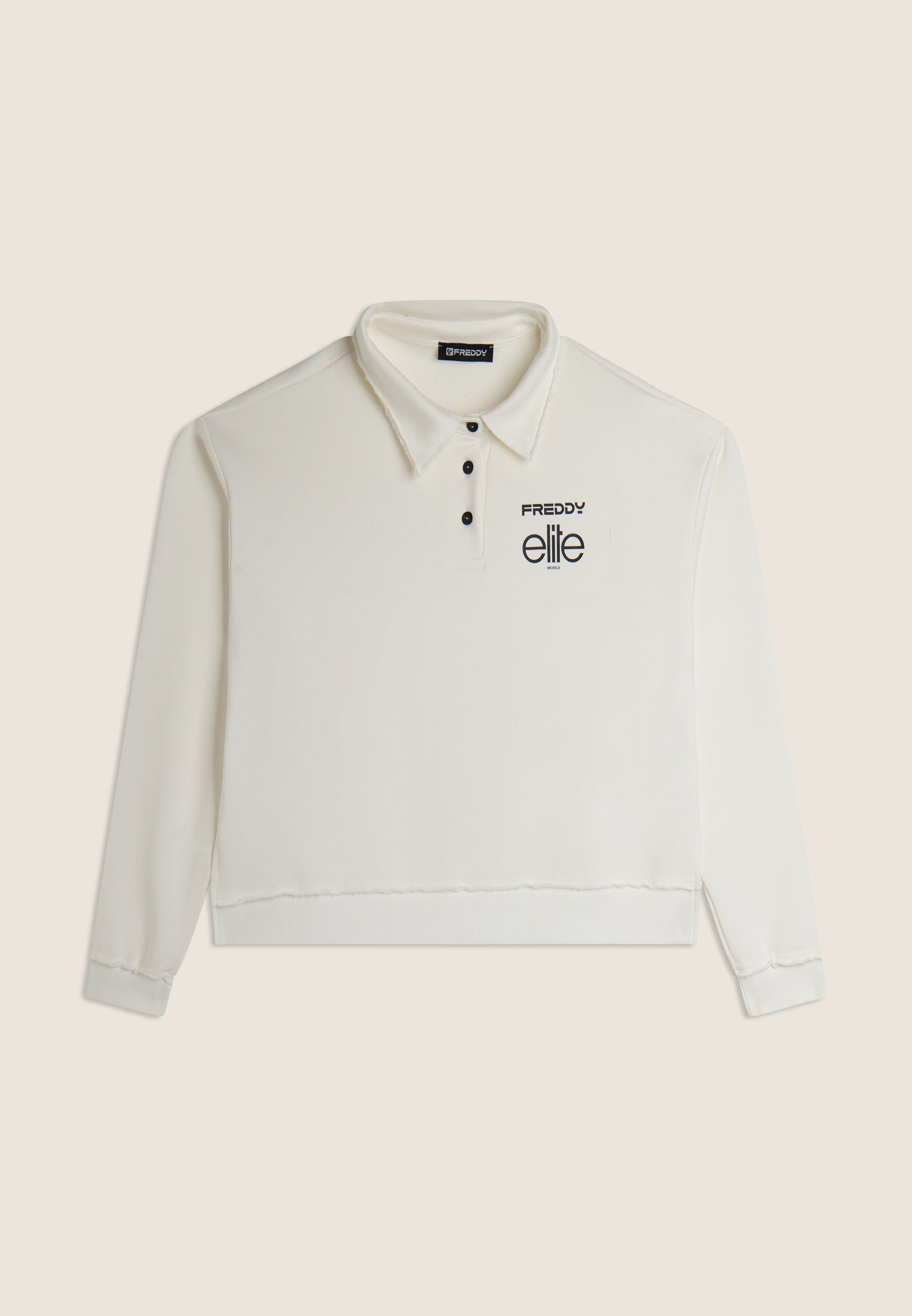 freddy-x-elite-sweat-cropped-femme-col-polo-coton image 1
