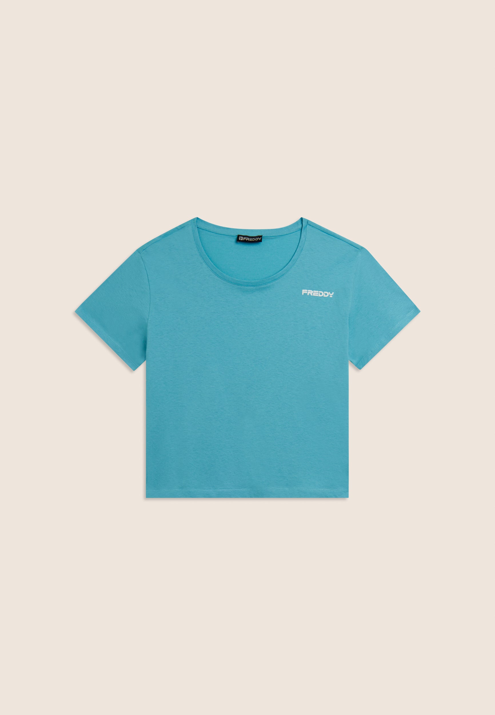 freddy-t-shirt-cropped-femme-coton-logo-glitter image 5