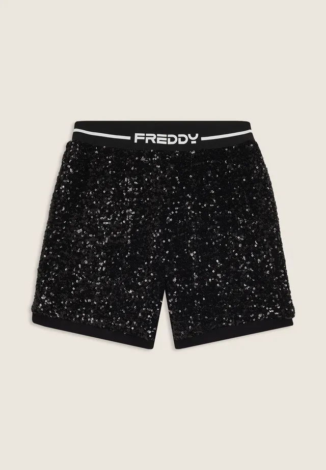 freddy-short-junior-paillettes-lastique-jacquard-logo image 1