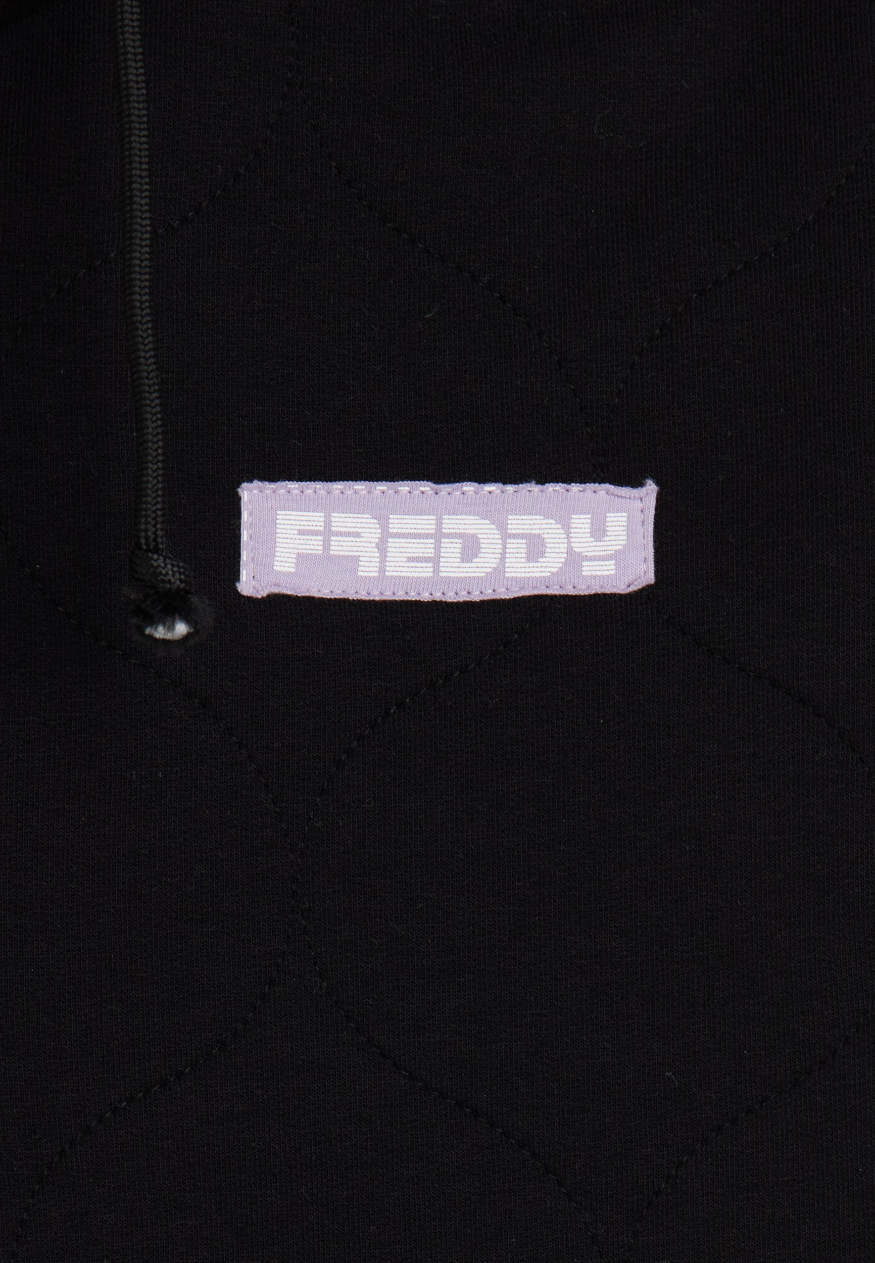 freddy-felpa-sans-manches-enfant-coton-textur-capuche-half-zip image 3