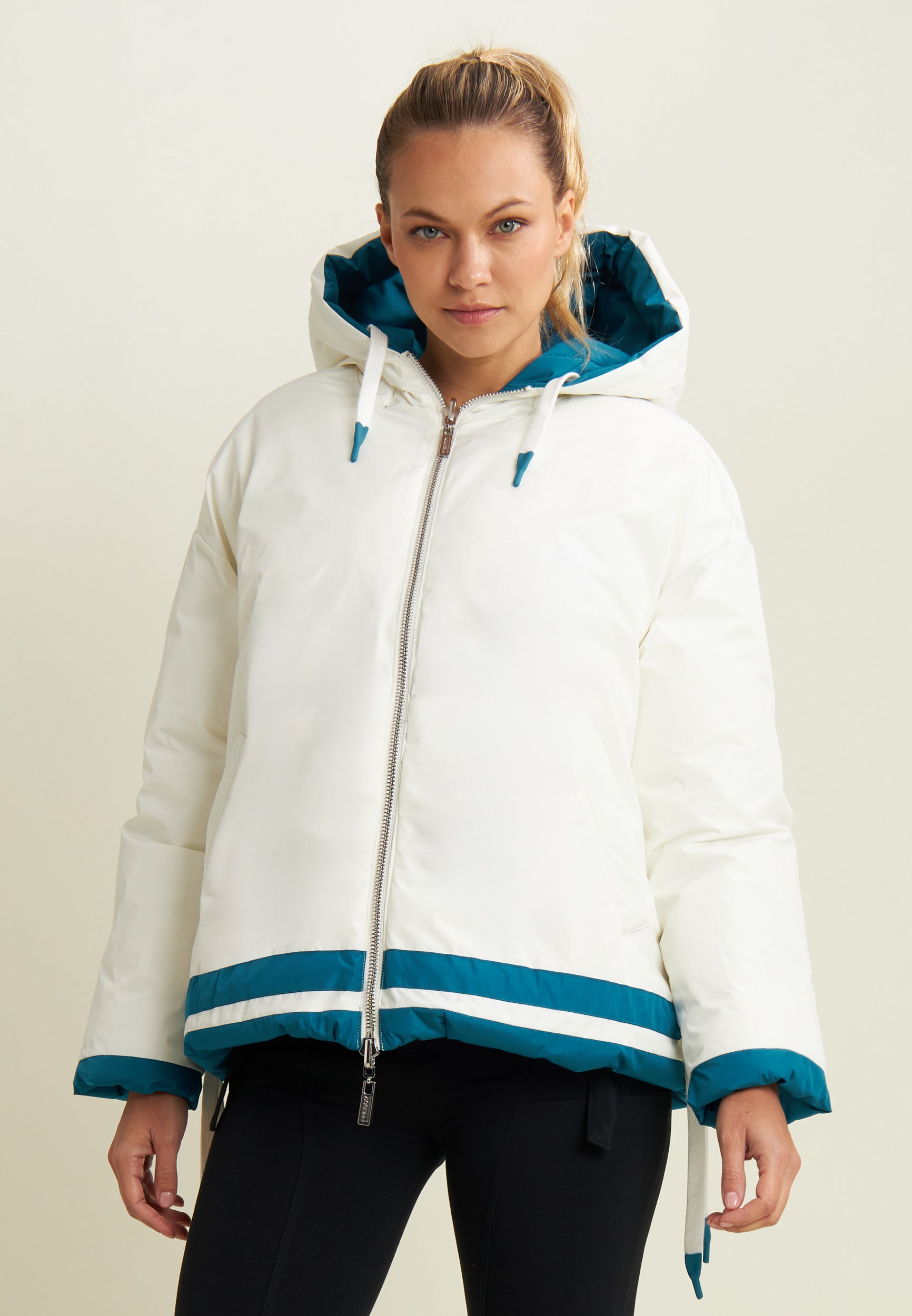 freddy-double-face-doudoune-femme-r-versible-capuche image 5