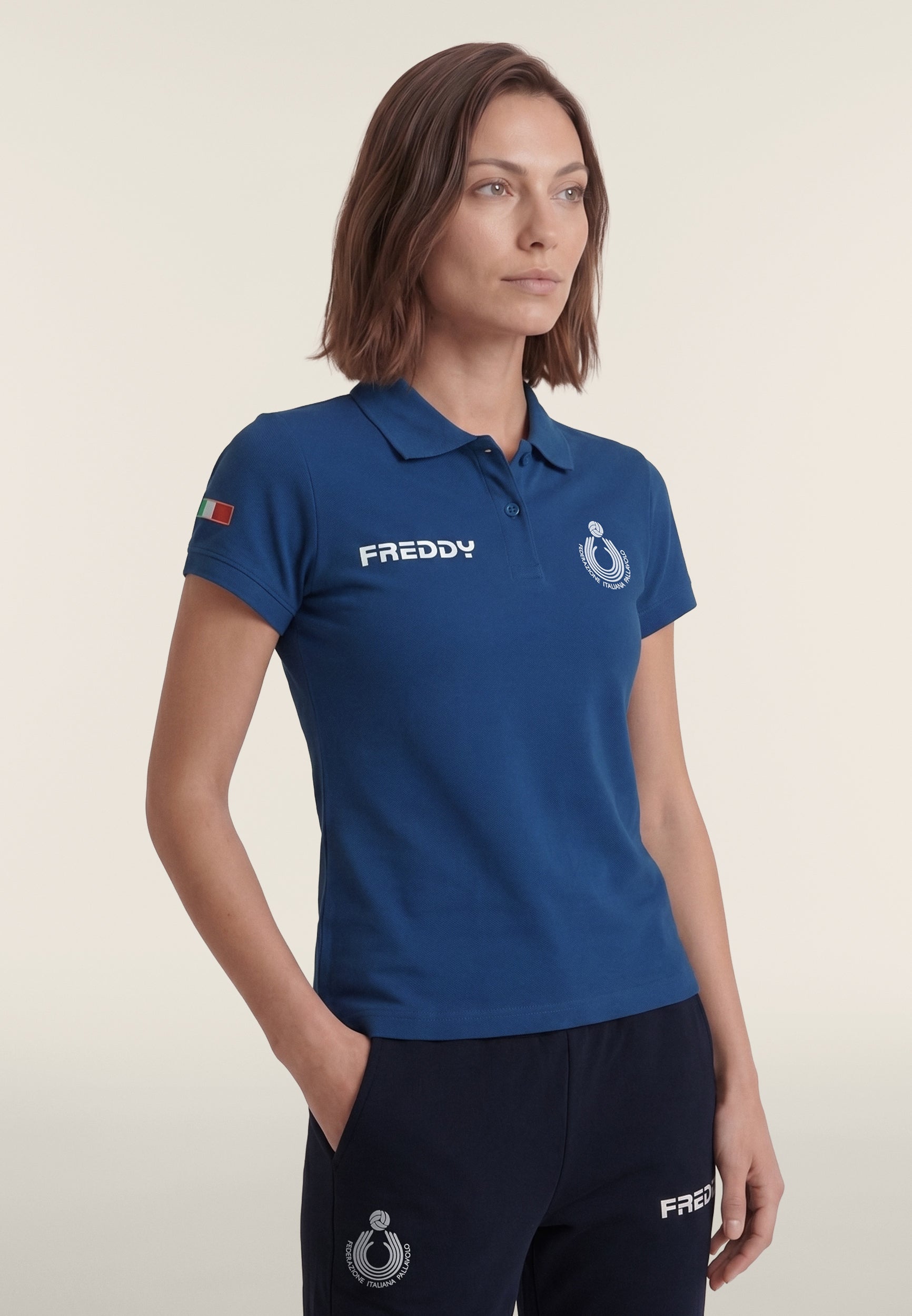freddy-polo-femme-fipav-regular-fit-piqu-coton image 1