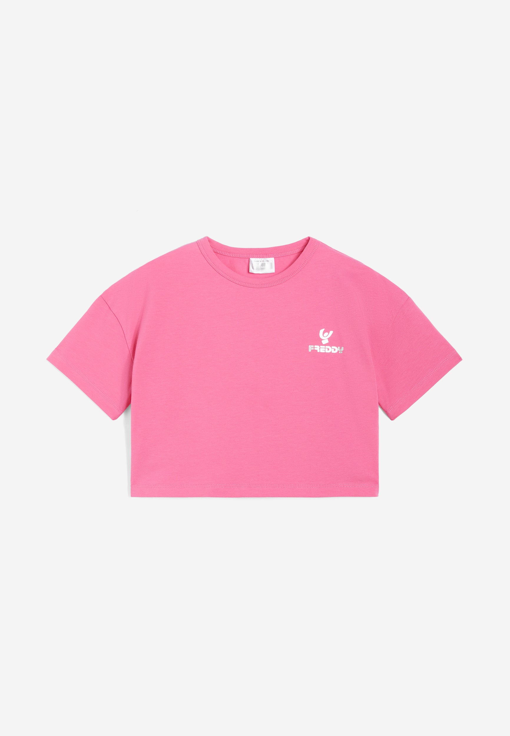 freddy-t-shirt-fille-comfort-fit-court-coton-lastique image 4