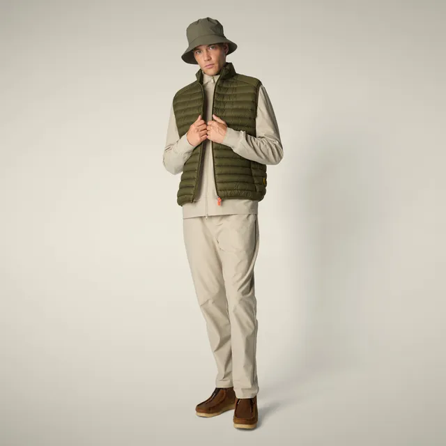 save-the-duck-adam-gilet-homme-verde-oliva-plumtech image 1