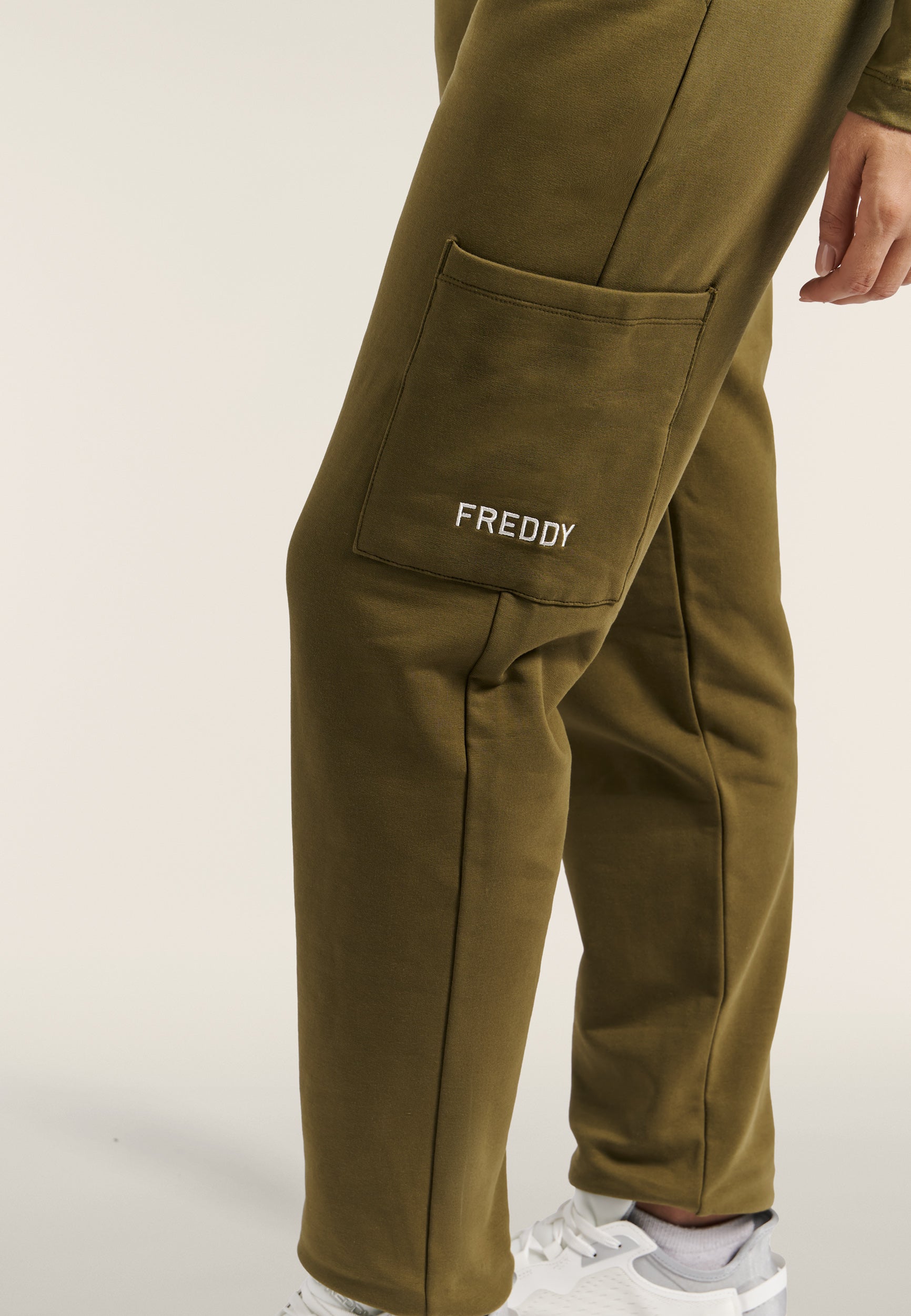 freddy-pantalon-sport-femme-regular-cargo-molleton image 4